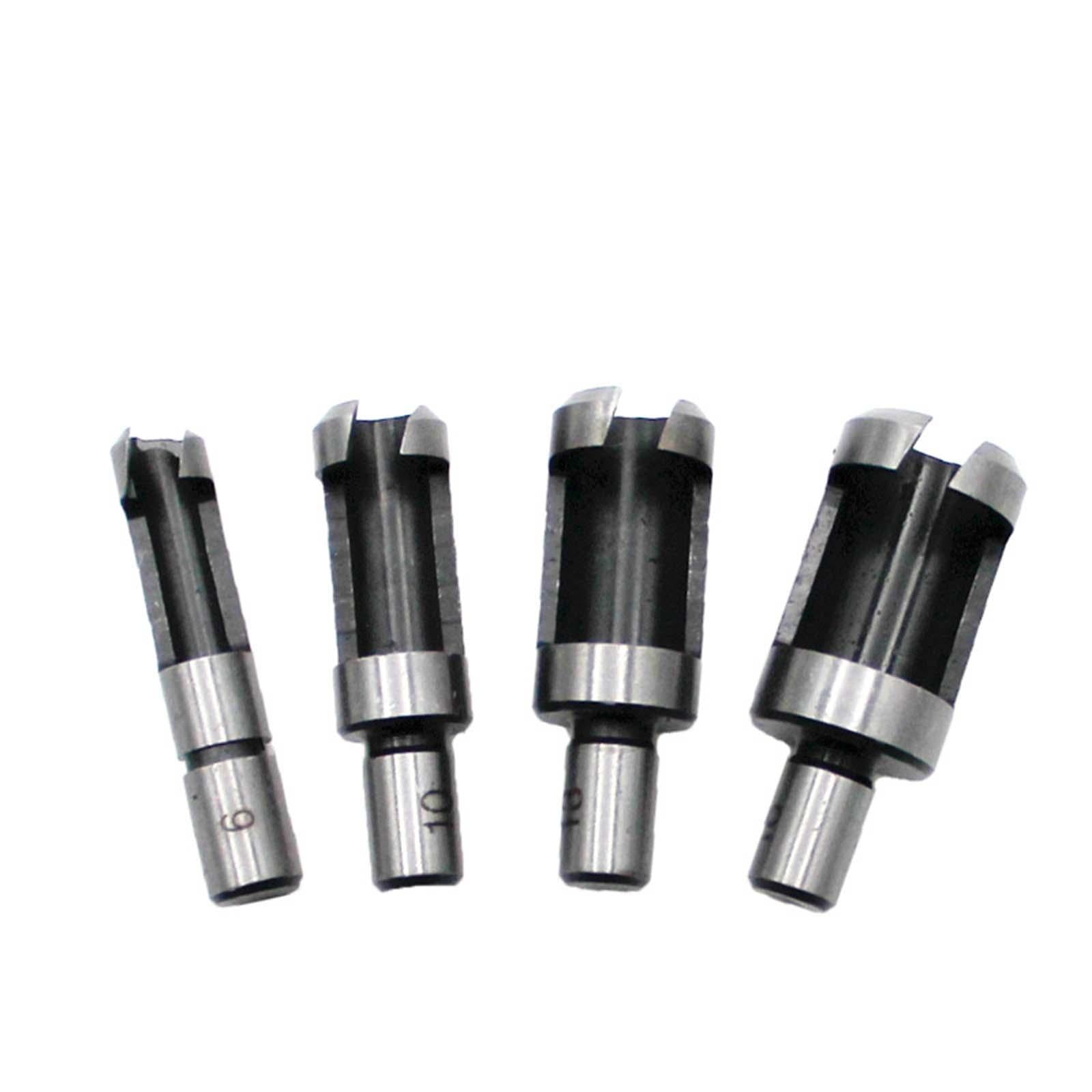 8x Wood Plug Cutter Cork Drill Bit Set Counterbored Holes Drill Bits Set