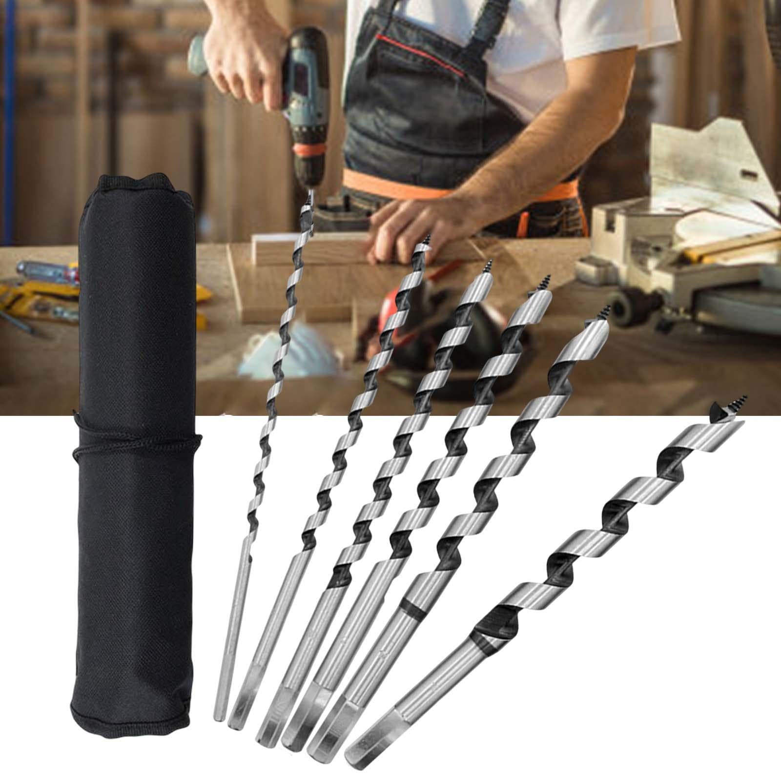 6 Pieces Auger Drill Bit 230mm for Metal Iron Wood Resin Beads Jewelry