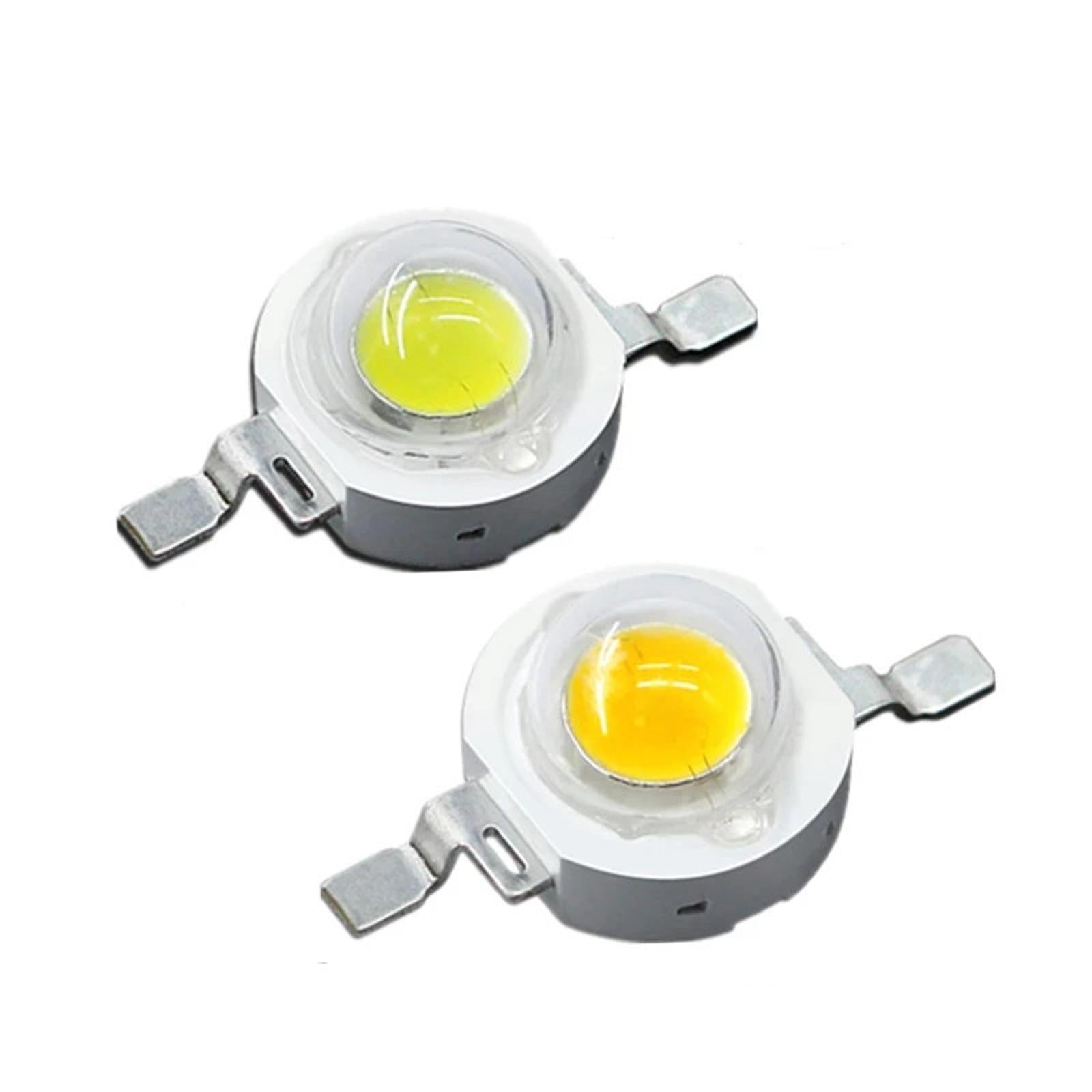 High Power LED Bead Chip High Brightness for Floodlight 50x 1W Warm White