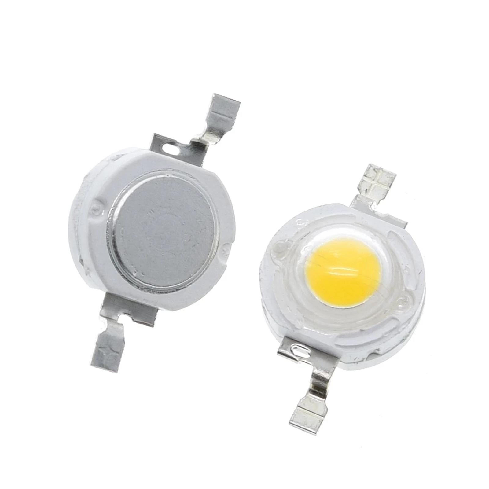 High Power LED Bead Chip High Brightness for Floodlight 100x 1W Warm White