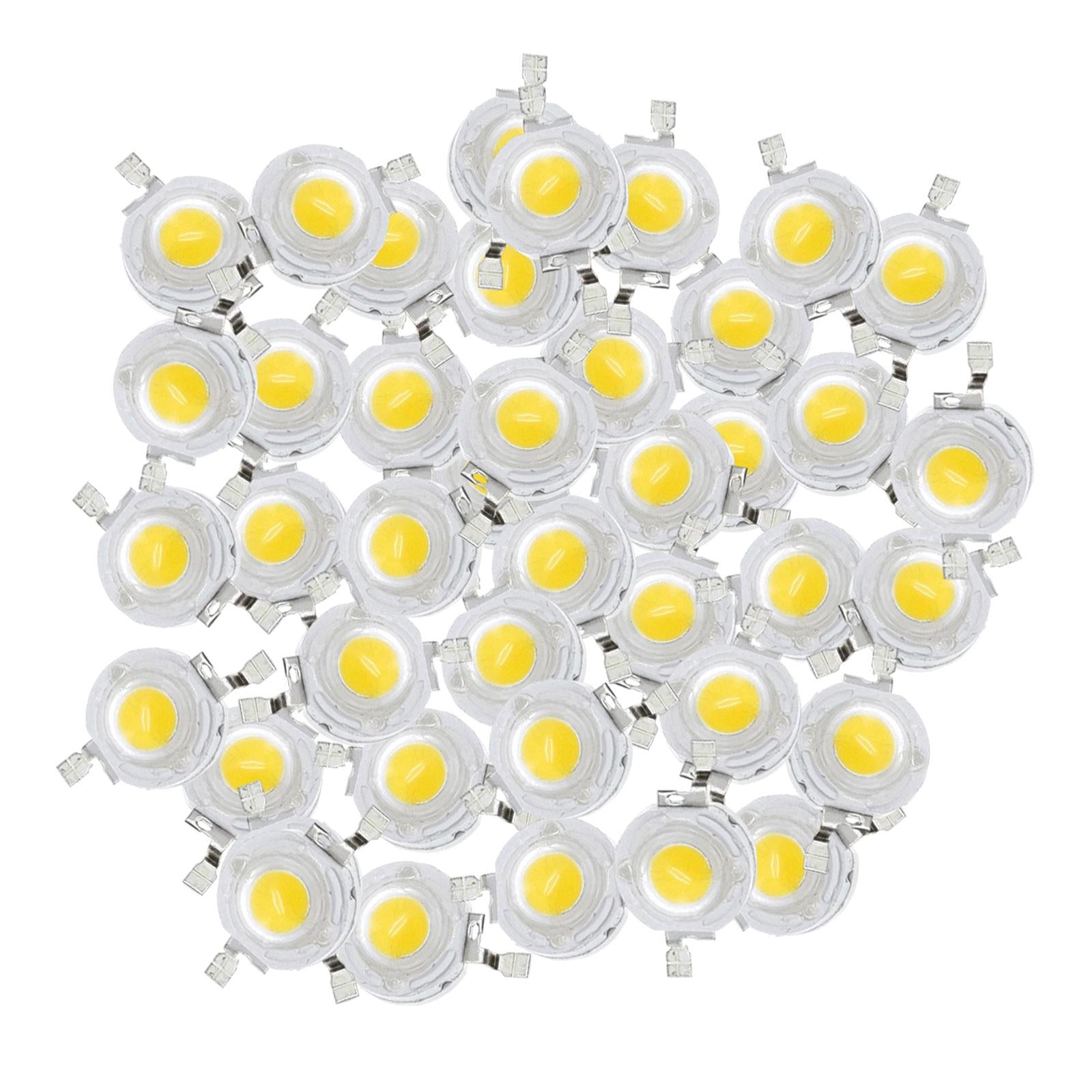 High Power LED Bead Chip High Brightness for Floodlight 50x 3W Warm White