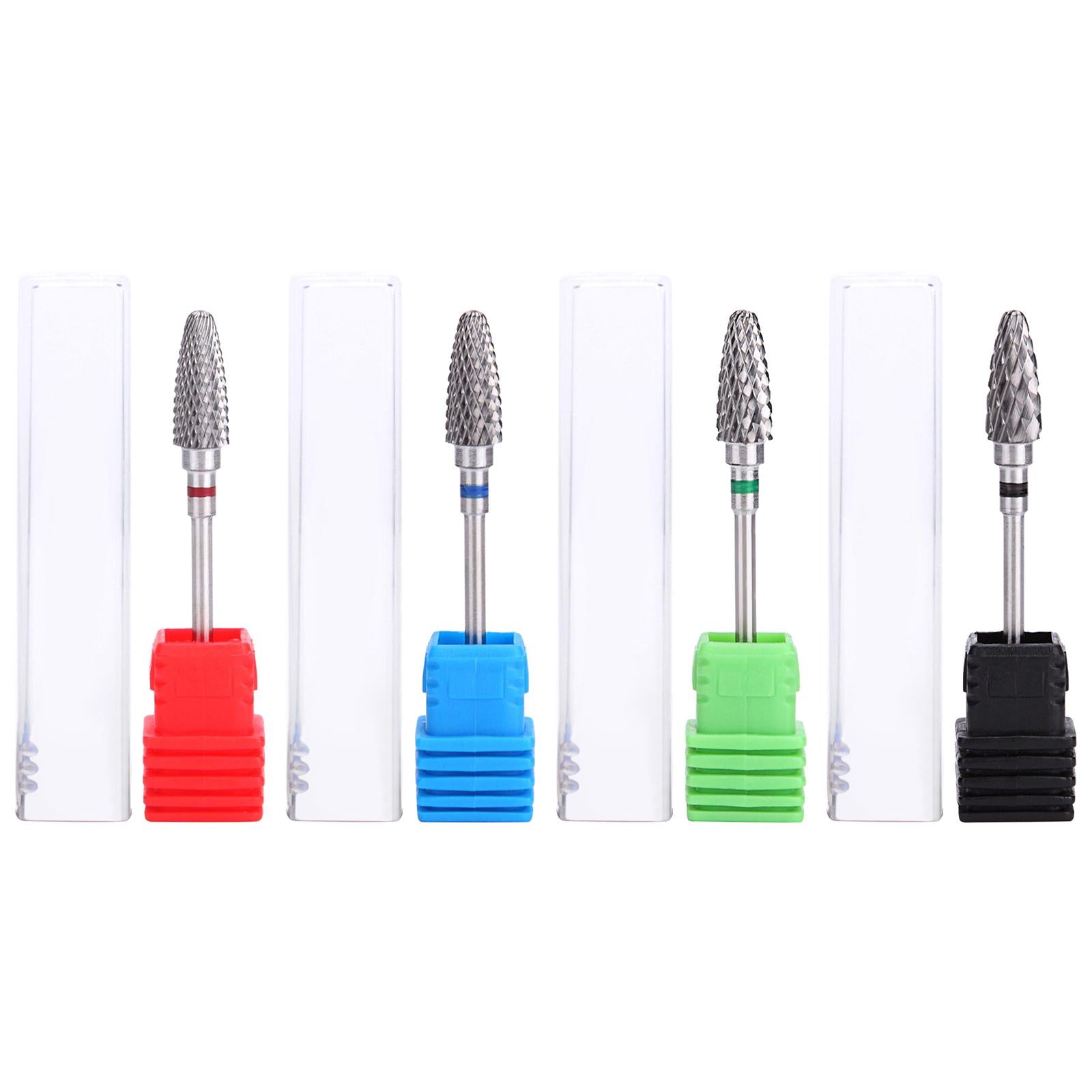 Nail Art Manicure Drill Bits Manicure Grinding Head Wide Application Red