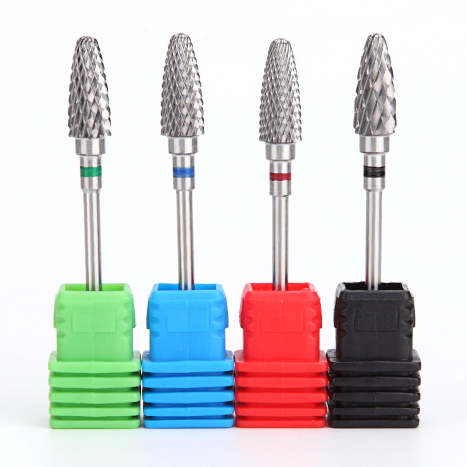 Nail Art Manicure Drill Bits Manicure Grinding Head Wide Application Red