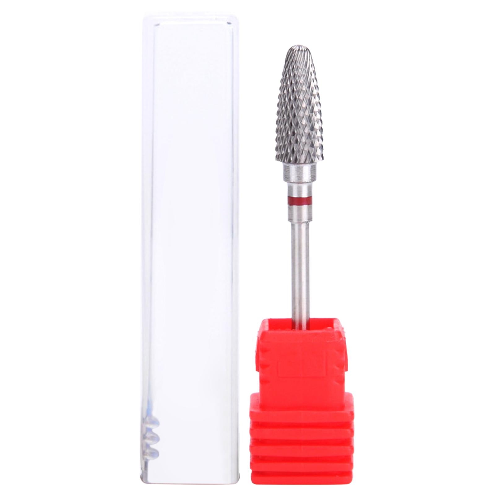 Nail Art Manicure Drill Bits Manicure Grinding Head Wide Application Red