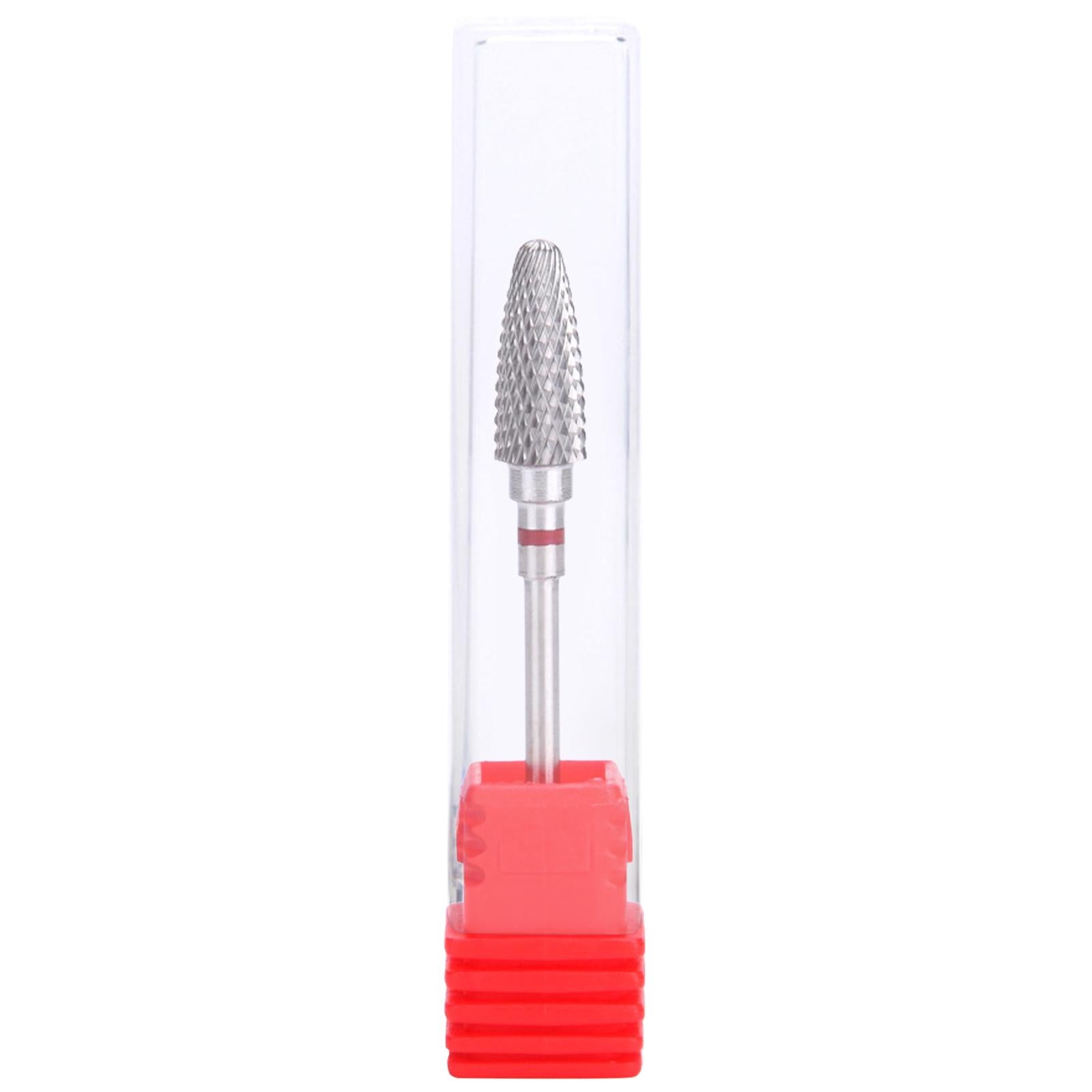 Nail Art Manicure Drill Bits Manicure Grinding Head Wide Application Red