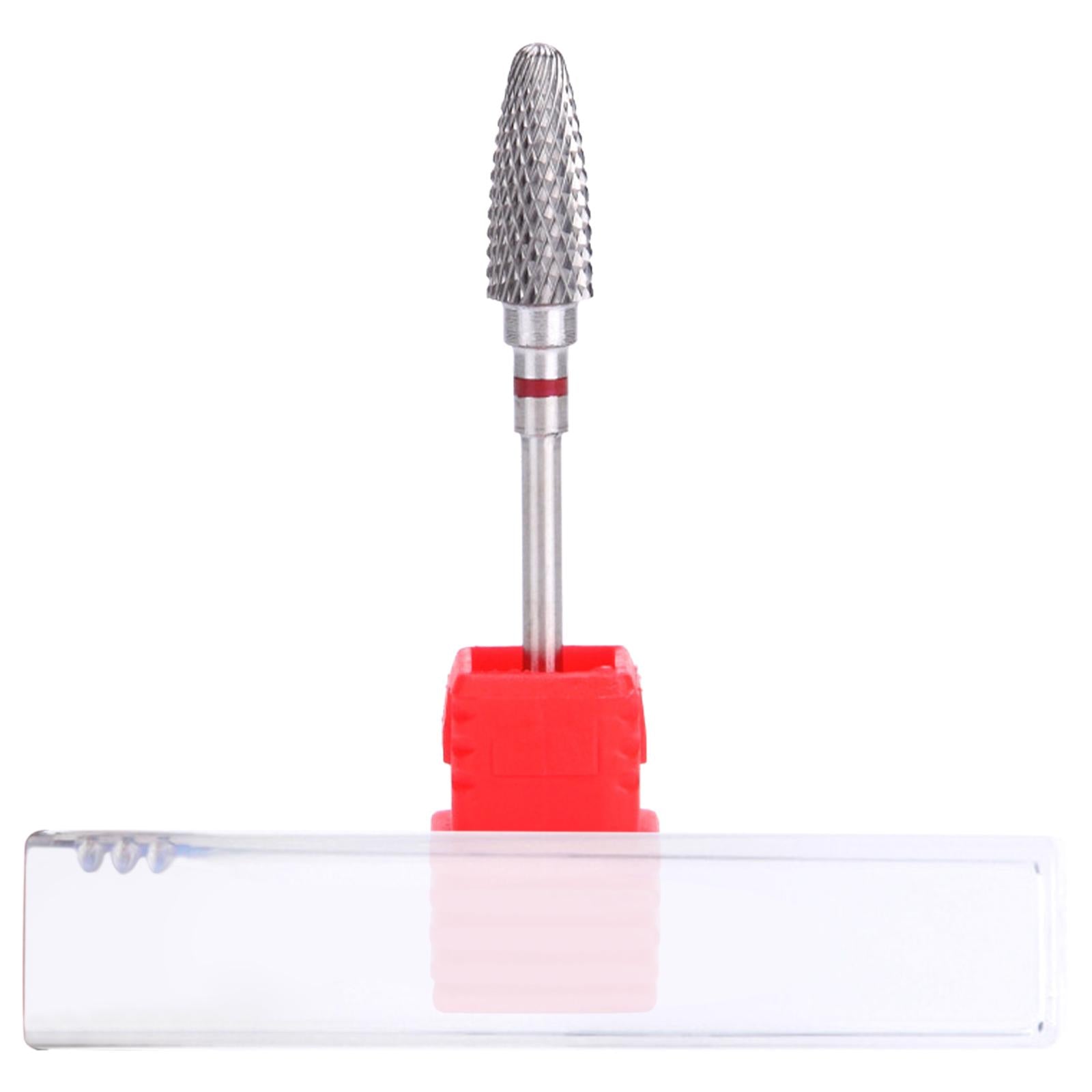Nail Art Manicure Drill Bits Manicure Grinding Head Wide Application Red