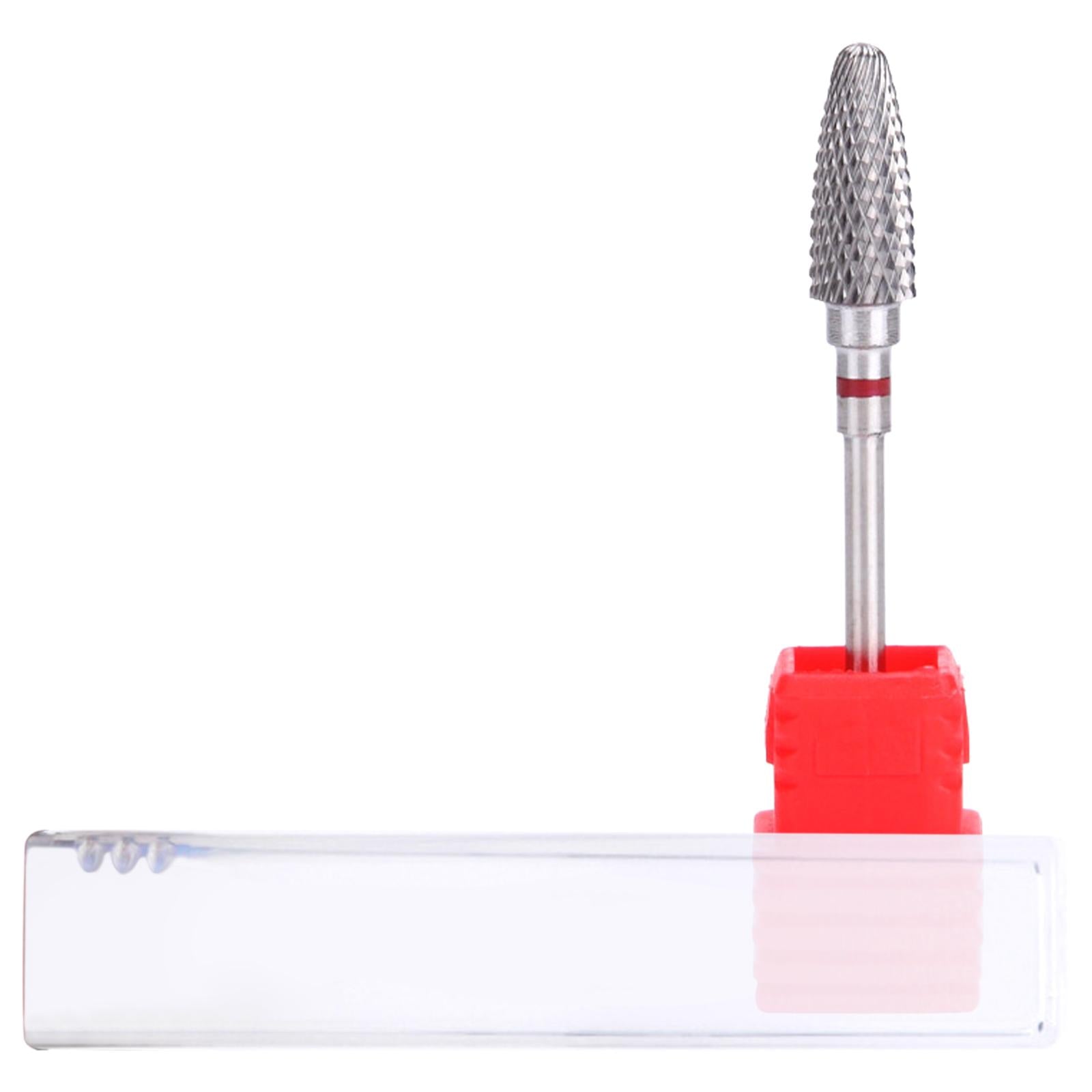 Nail Art Manicure Drill Bits Manicure Grinding Head Wide Application Red