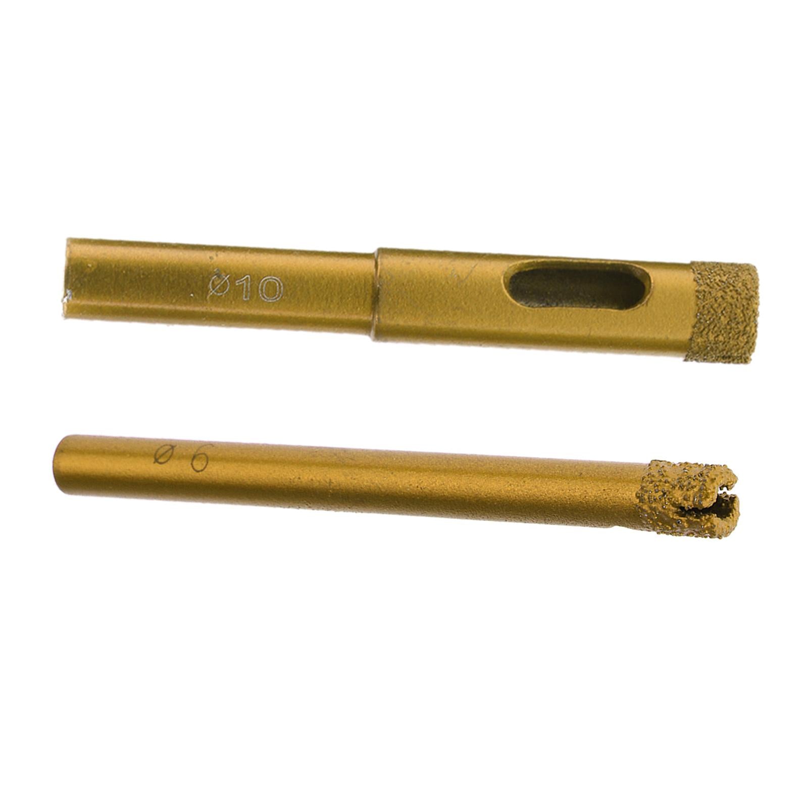 Brazing Diamond Drill Bit Core Hole DIY for Ceramics Granite Stone Tile diameter 6mm