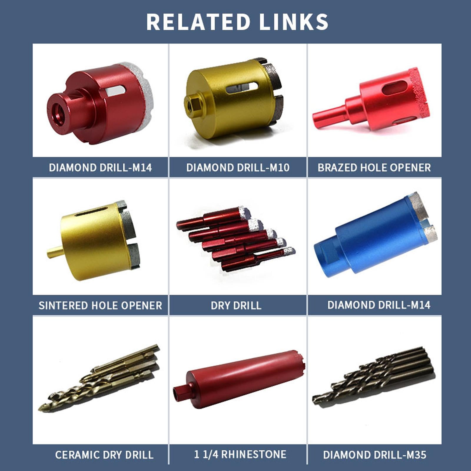 Brazing Diamond Drill Bit Core Hole DIY for Ceramics Granite Stone Tile diameter 10mm