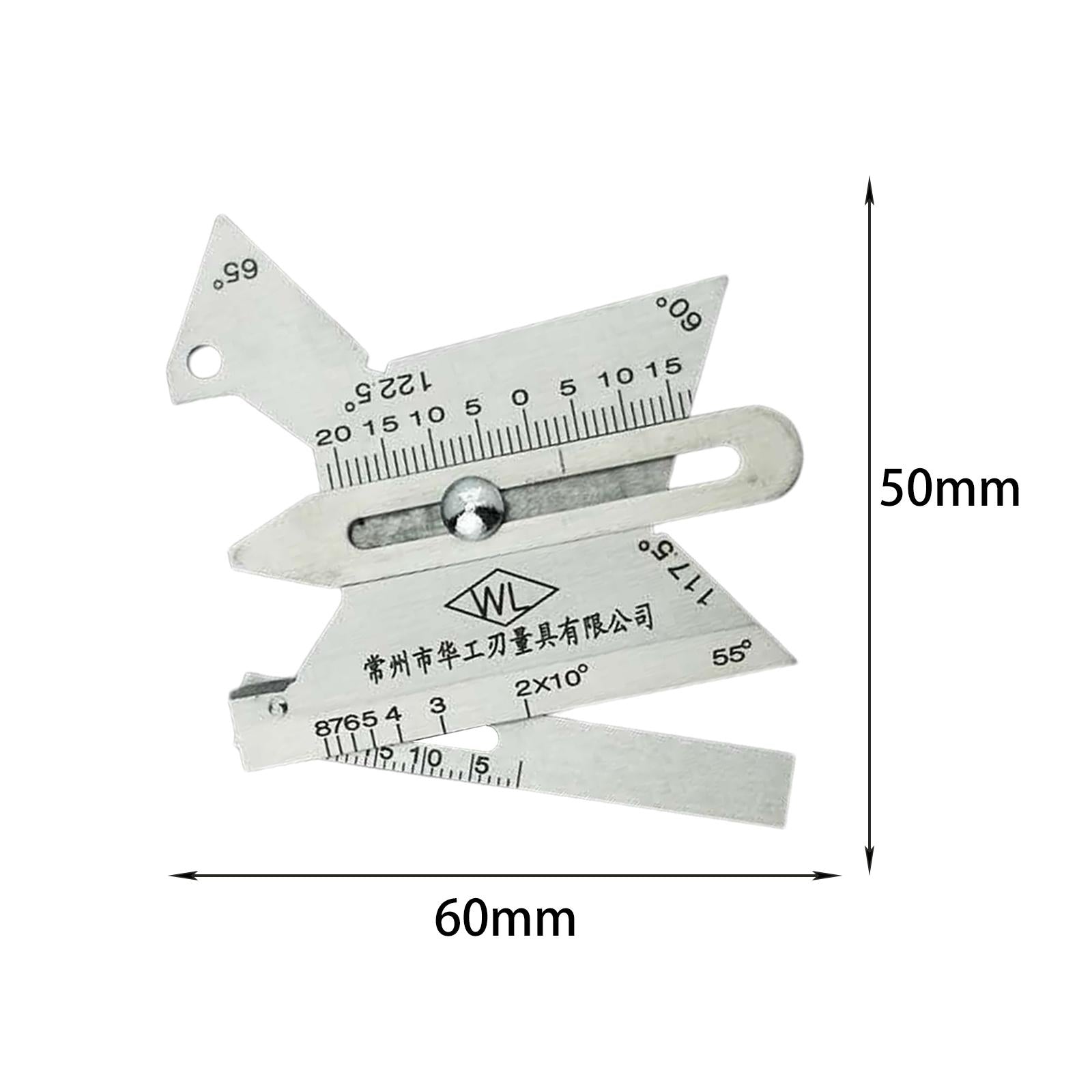 Welding Seam Gauge Bead Gage Bevel Angle Tool Inspection Ruler Style A