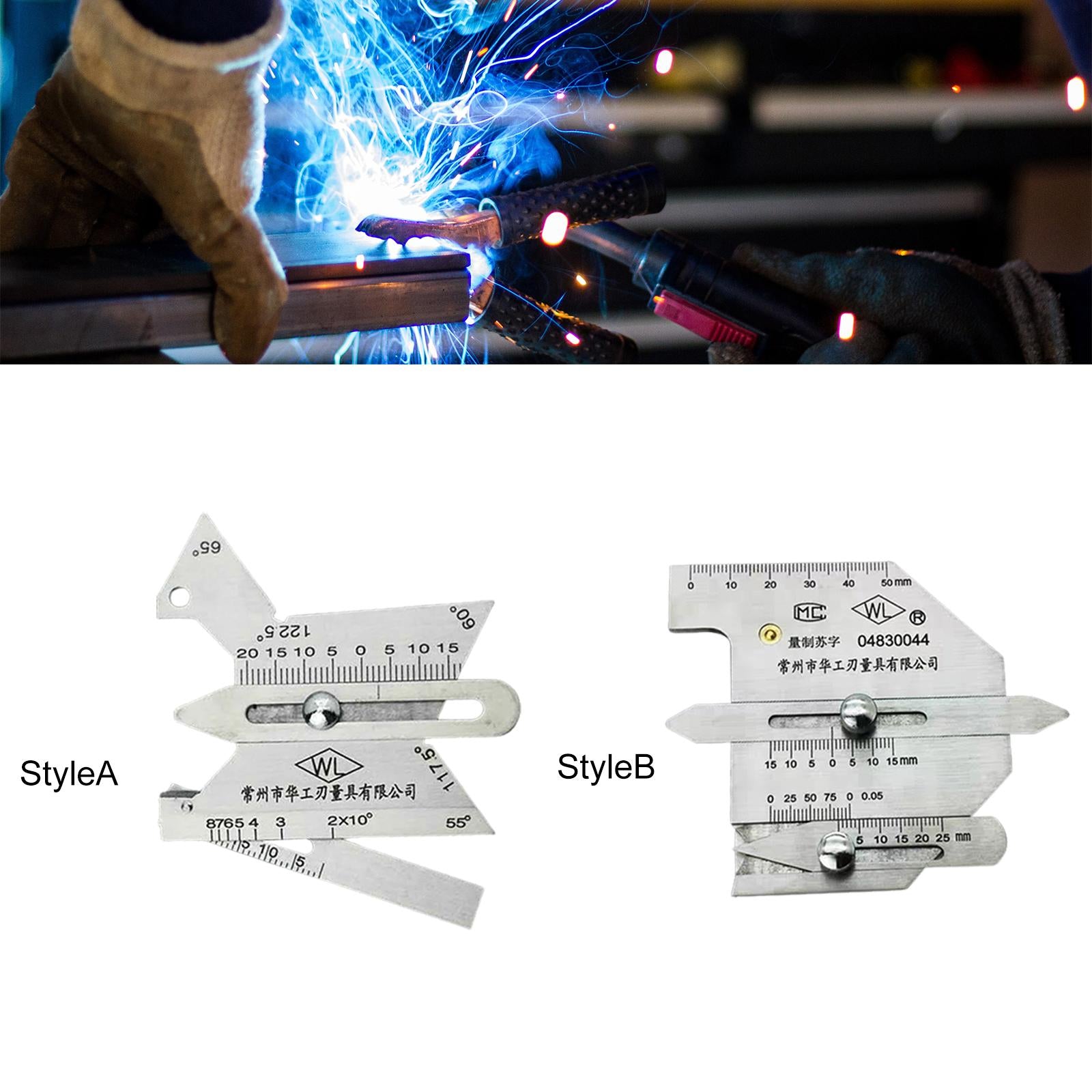 Welding Seam Gauge Bead Gage Bevel Angle Tool Inspection Ruler Style A