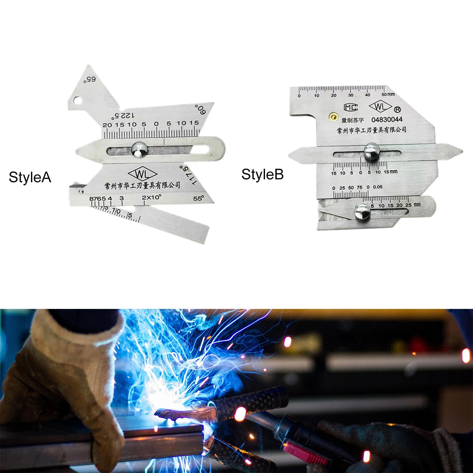 Welding Seam Gauge Bead Gage Bevel Angle Tool Inspection Ruler Style A