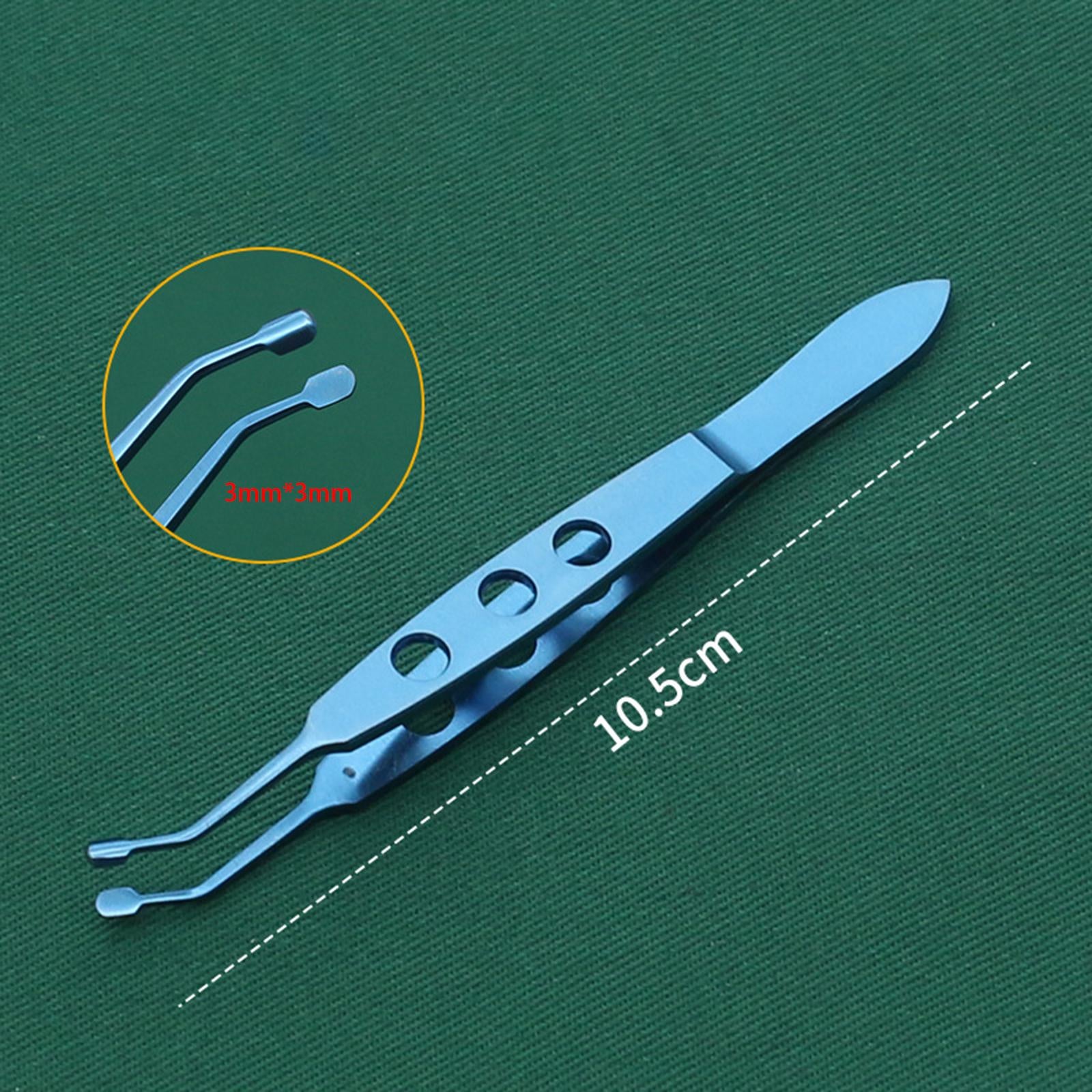 Meibomian Gland Expressor Forceps Tweezer High Precision for Meibomian Flap Titanium Alloy 3x3mm