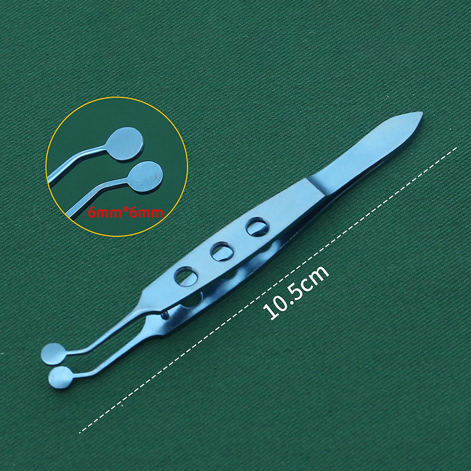 Meibomian Gland Expressor Forceps Tweezer High Precision for Meibomian Flap Titanium Alloy 6x6mm