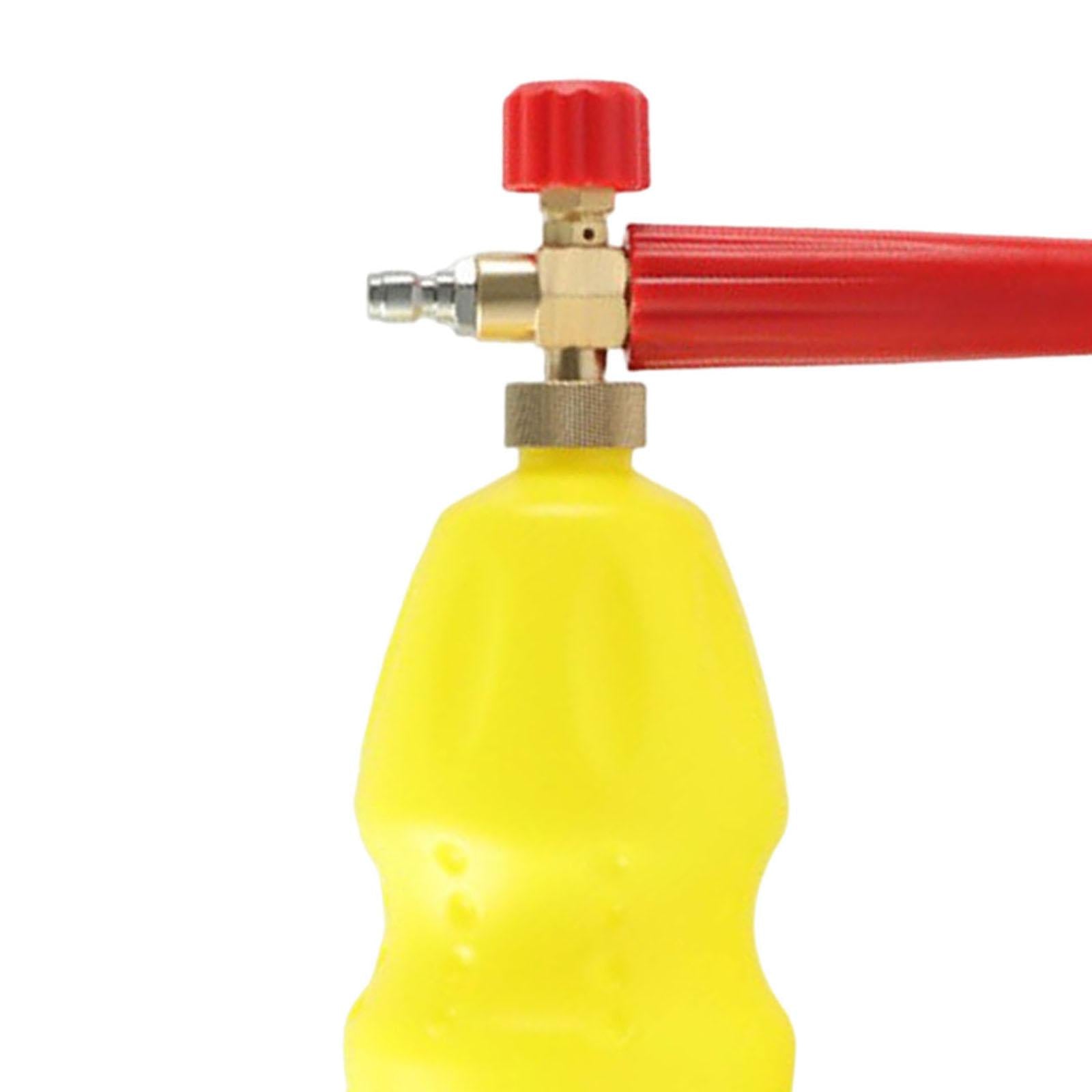 Snow Foam Lance Bottle 1/4 inch Quick Connect for Automotive Detailing red