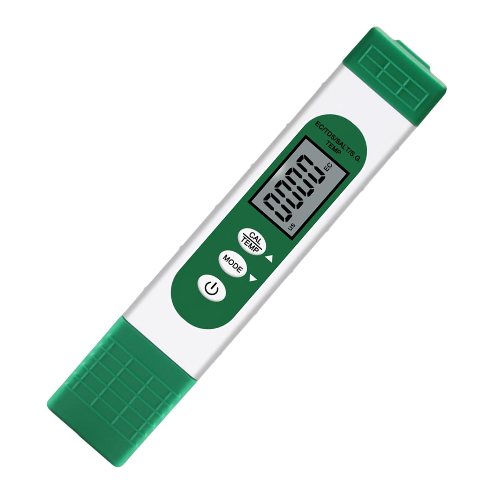 5 in 1 Digital Water Quality Tester 0-9990 ppm for Saltwater Hydroponics