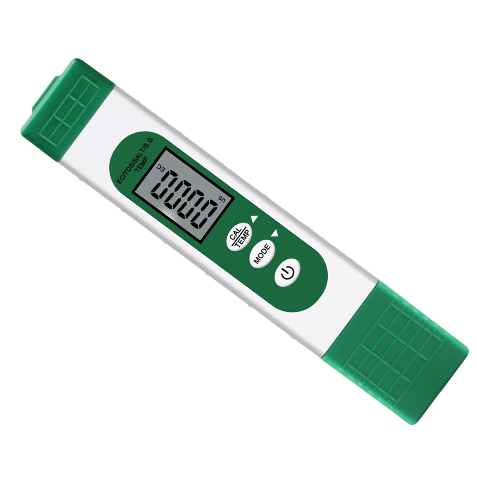 5 in 1 Digital Water Quality Tester 0-9990 ppm for Saltwater Hydroponics