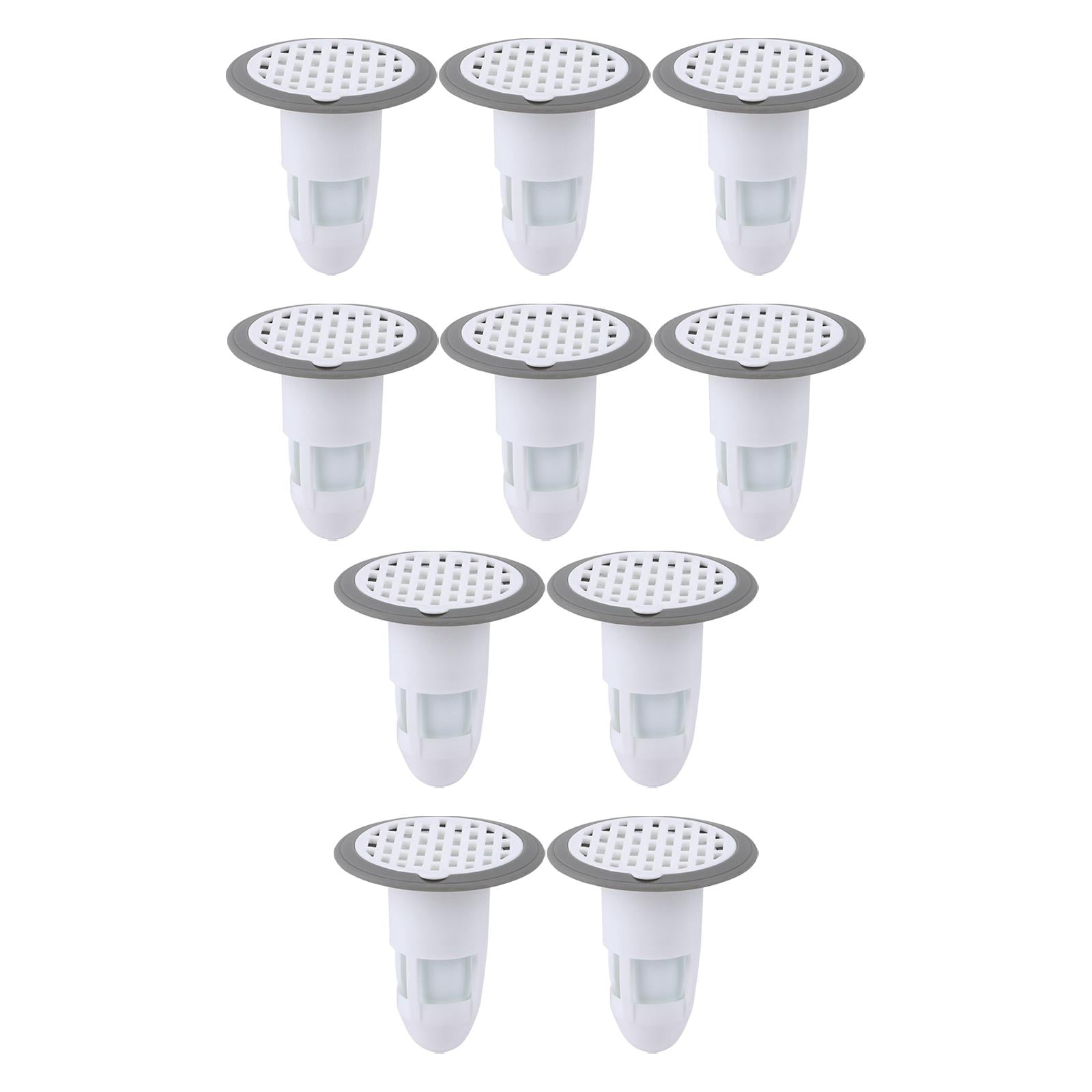10x Deodorant Floor Drain Core Backflow Preventer White Box Package