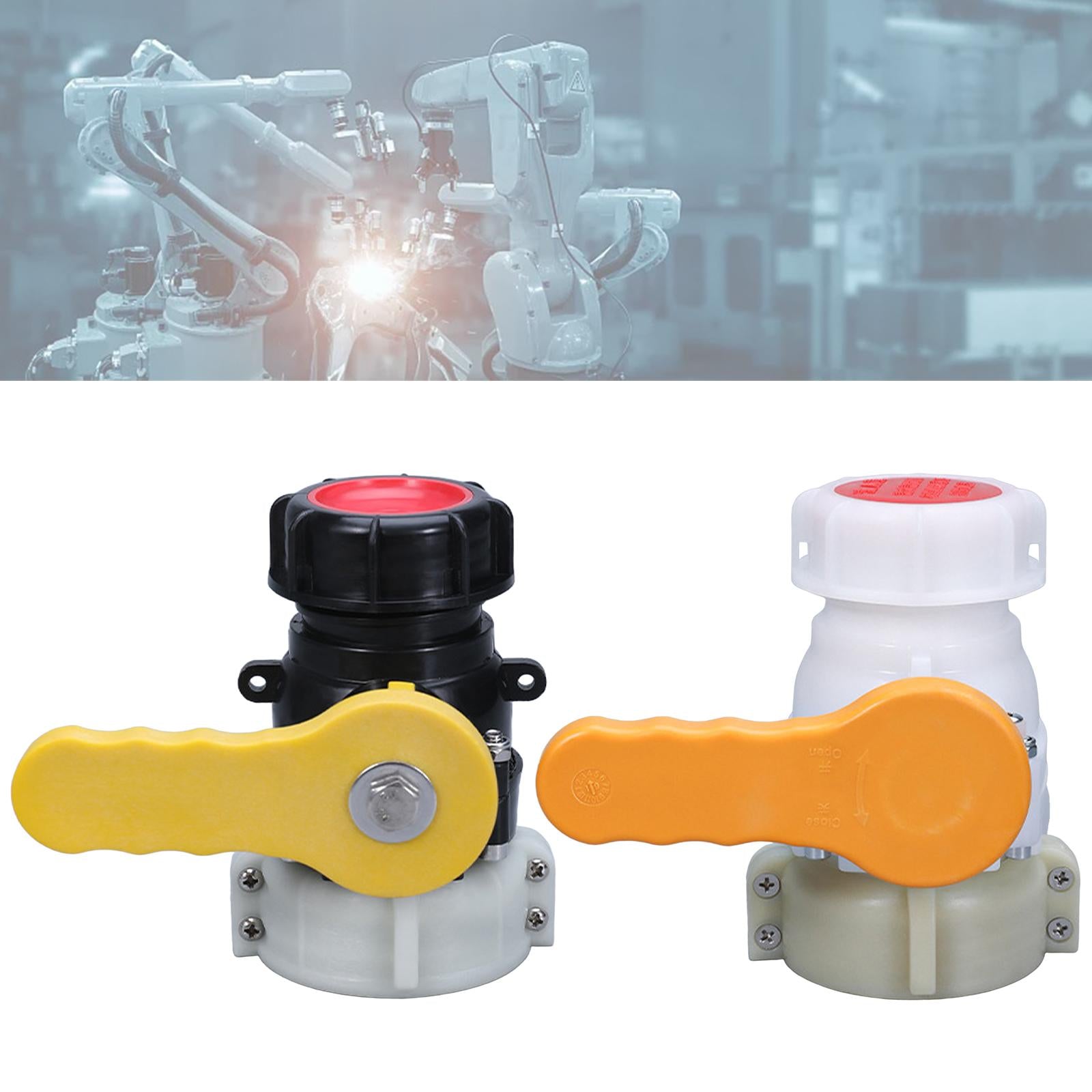 Ibc Tote Tank Adapter Garden Hose Connector Coarse Thread Ball Valve Yellow