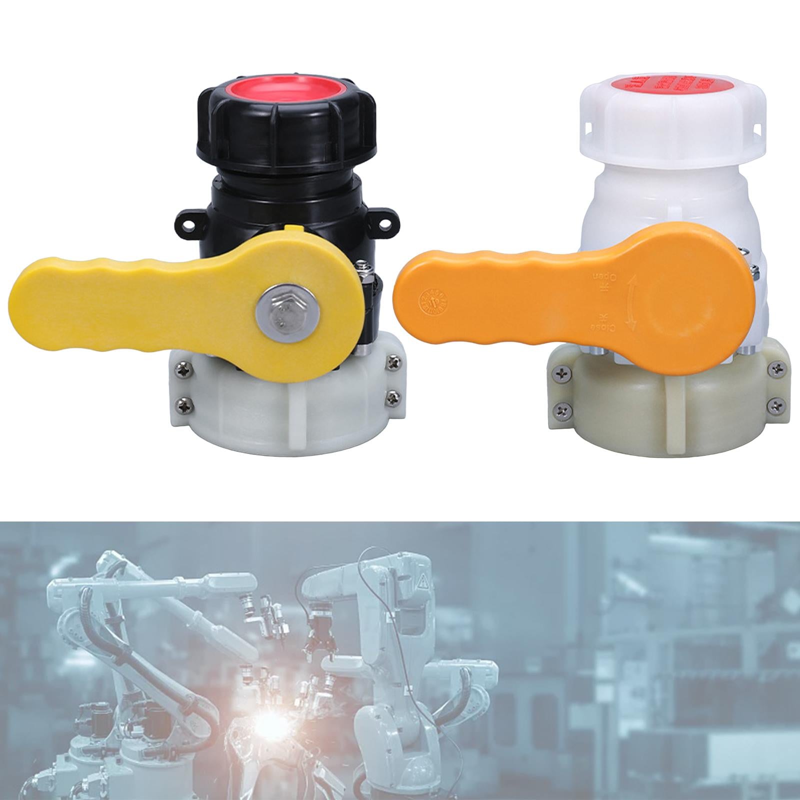 Ibc Tote Tank Adapter Garden Hose Connector Coarse Thread Ball Valve Yellow