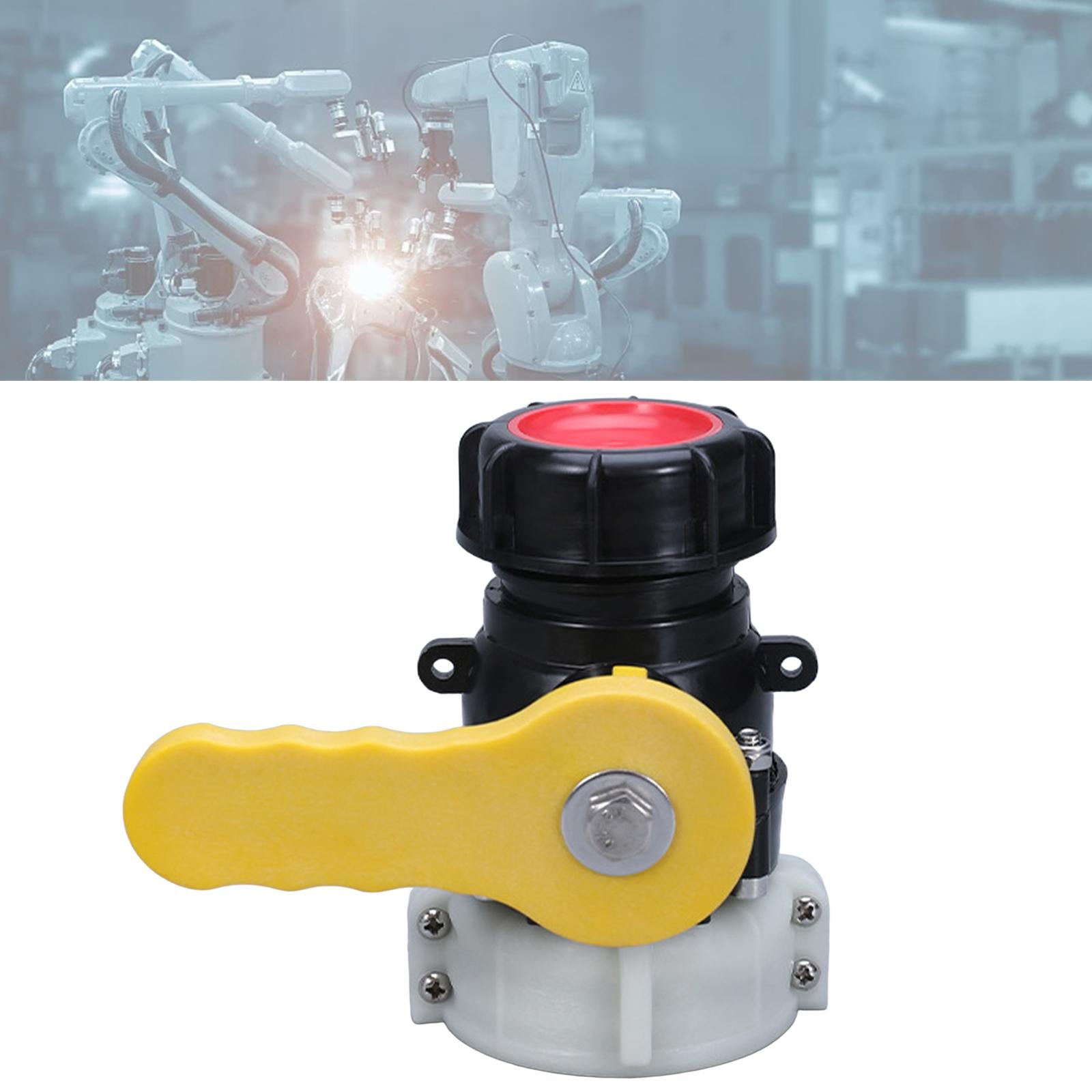 Ibc Tote Tank Adapter Garden Hose Connector Coarse Thread Ball Valve Yellow