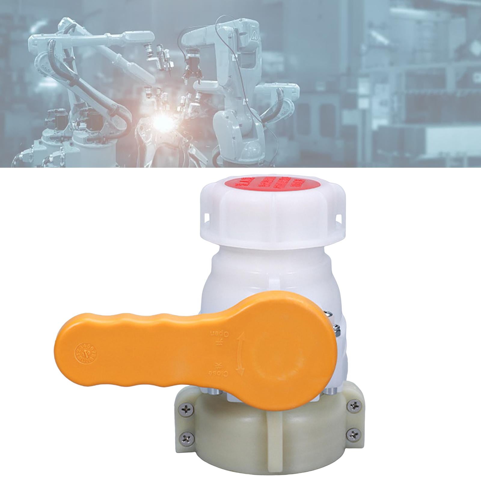 Ibc Tote Tank Adapter Garden Hose Connector Coarse Thread Ball Valve Orange