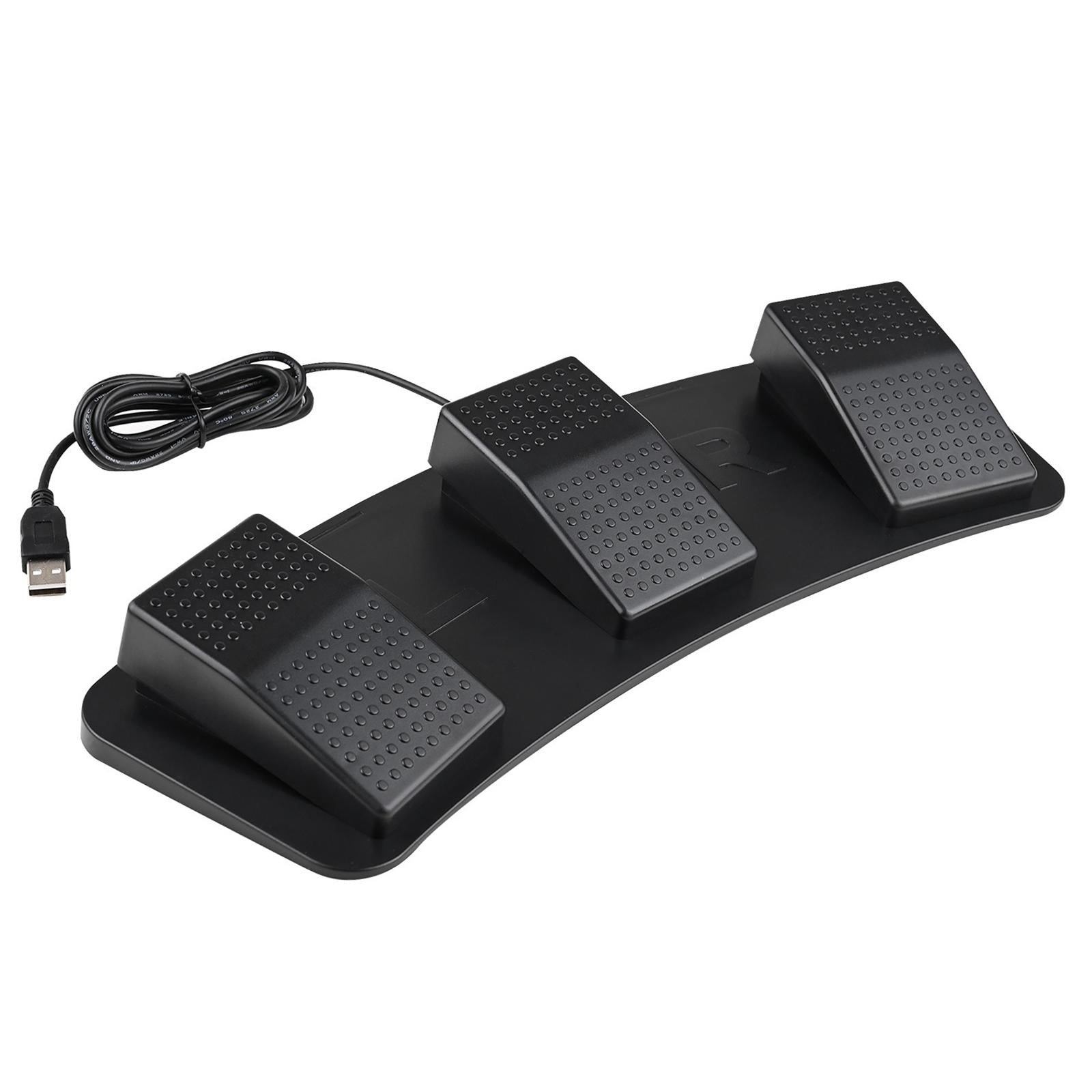 Upgraded USB Three Foot Switch PC Game Foot Pedal for Gaming Equipment