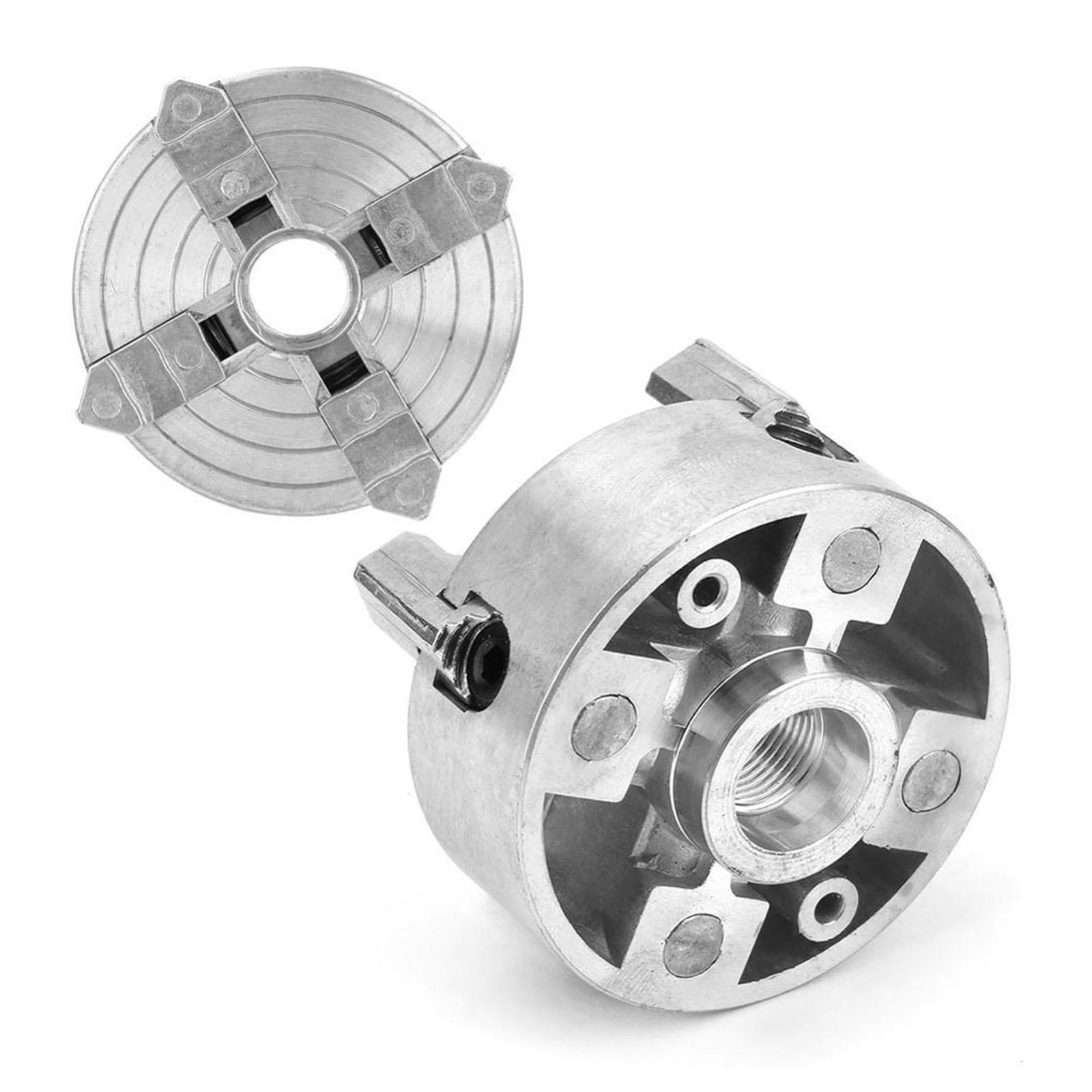 Mini 4 Jaw Lathe Chuck Self Centering Chuck Milling Wood Turning Chuck