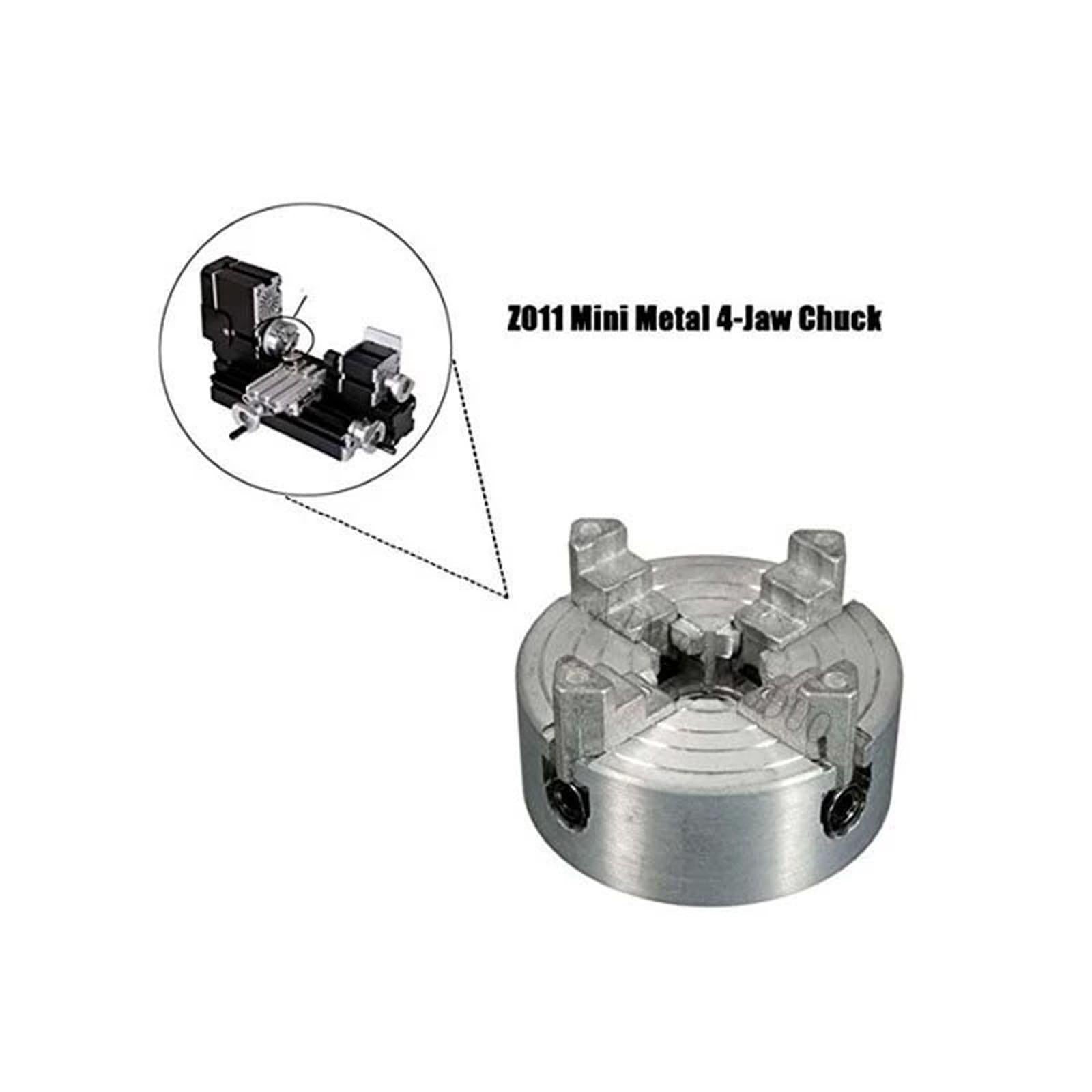 Mini 4 Jaw Lathe Chuck Self Centering Chuck Milling Wood Turning Chuck