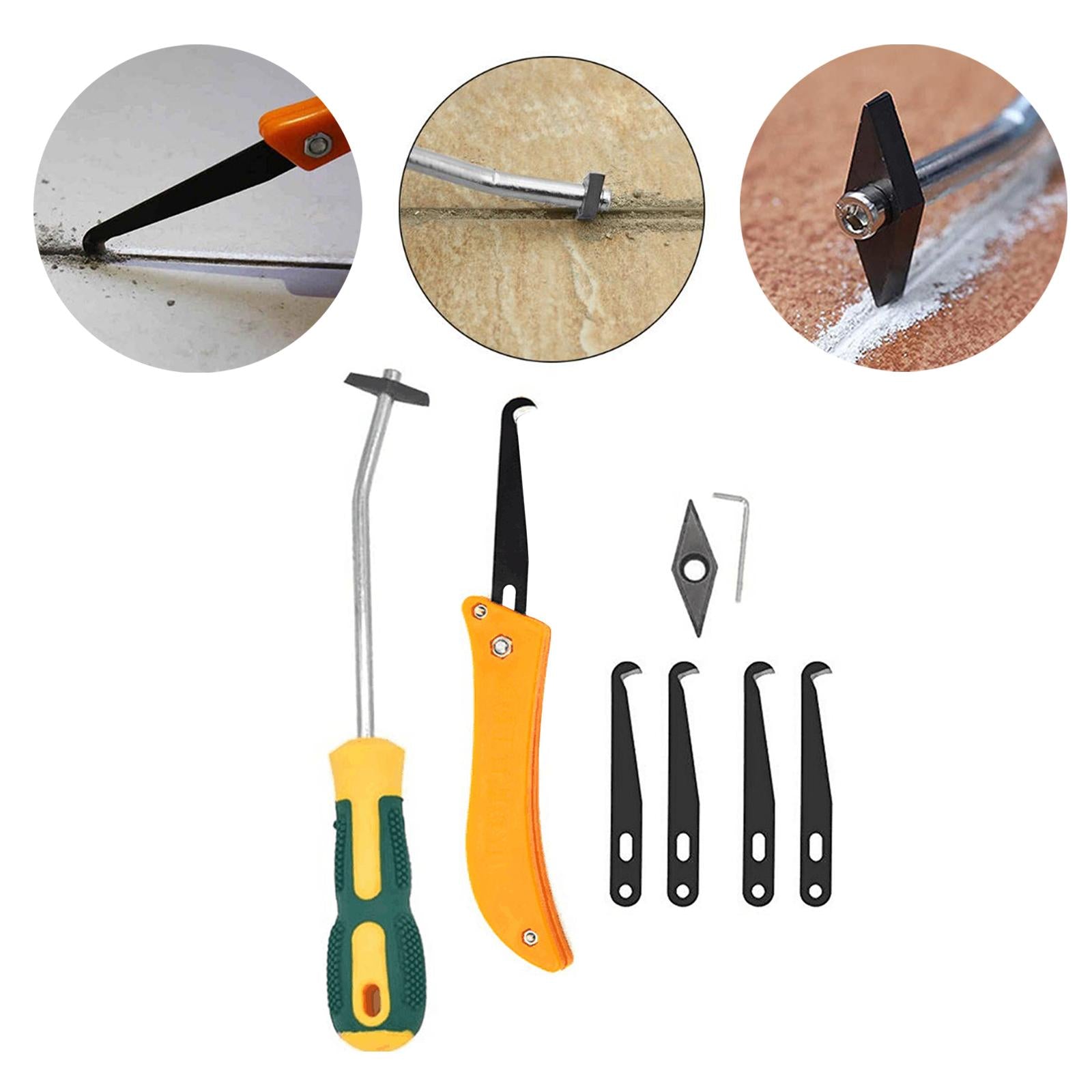8x Grout Removal Tool Tile Joint Cleaning Scraper for Filling Repair Tools