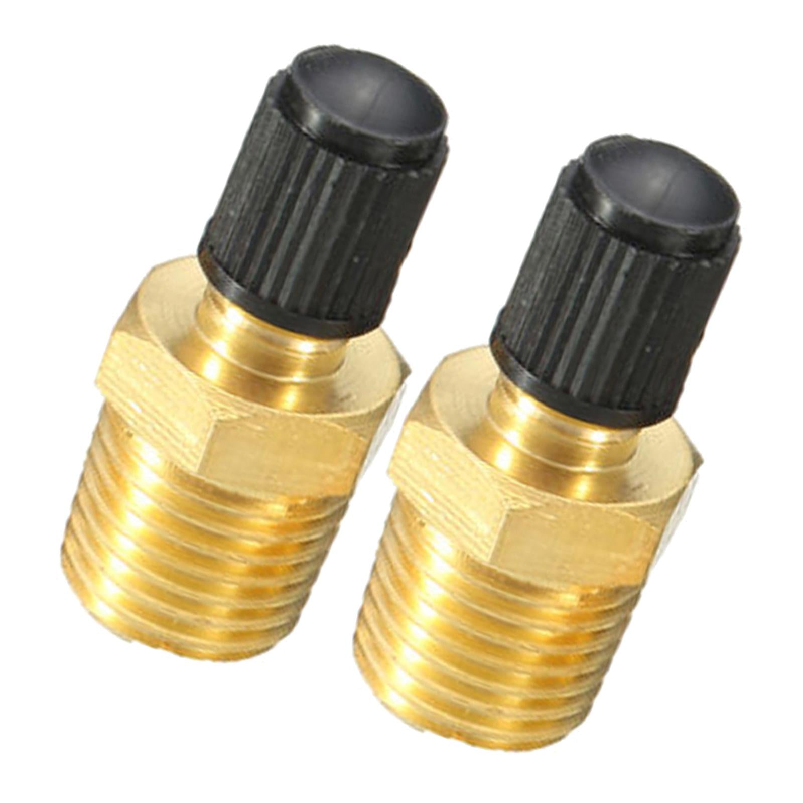 Golden Tank Filling Valve Compressor Oil Tank Filling Valve Schrader Valve 6.35mm
