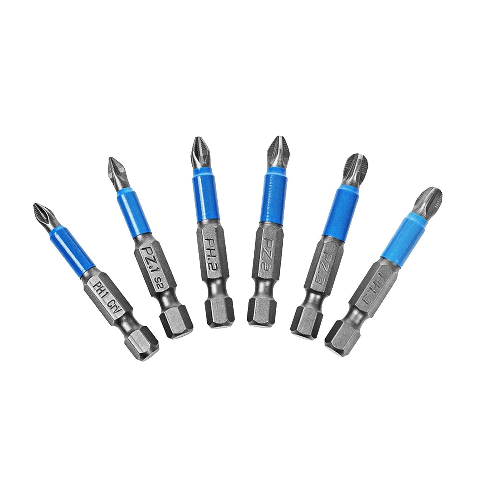 Precision Screwdriver bits Magnetic Bits PH1 PH2 PH3 for Electric Drill 6pcs