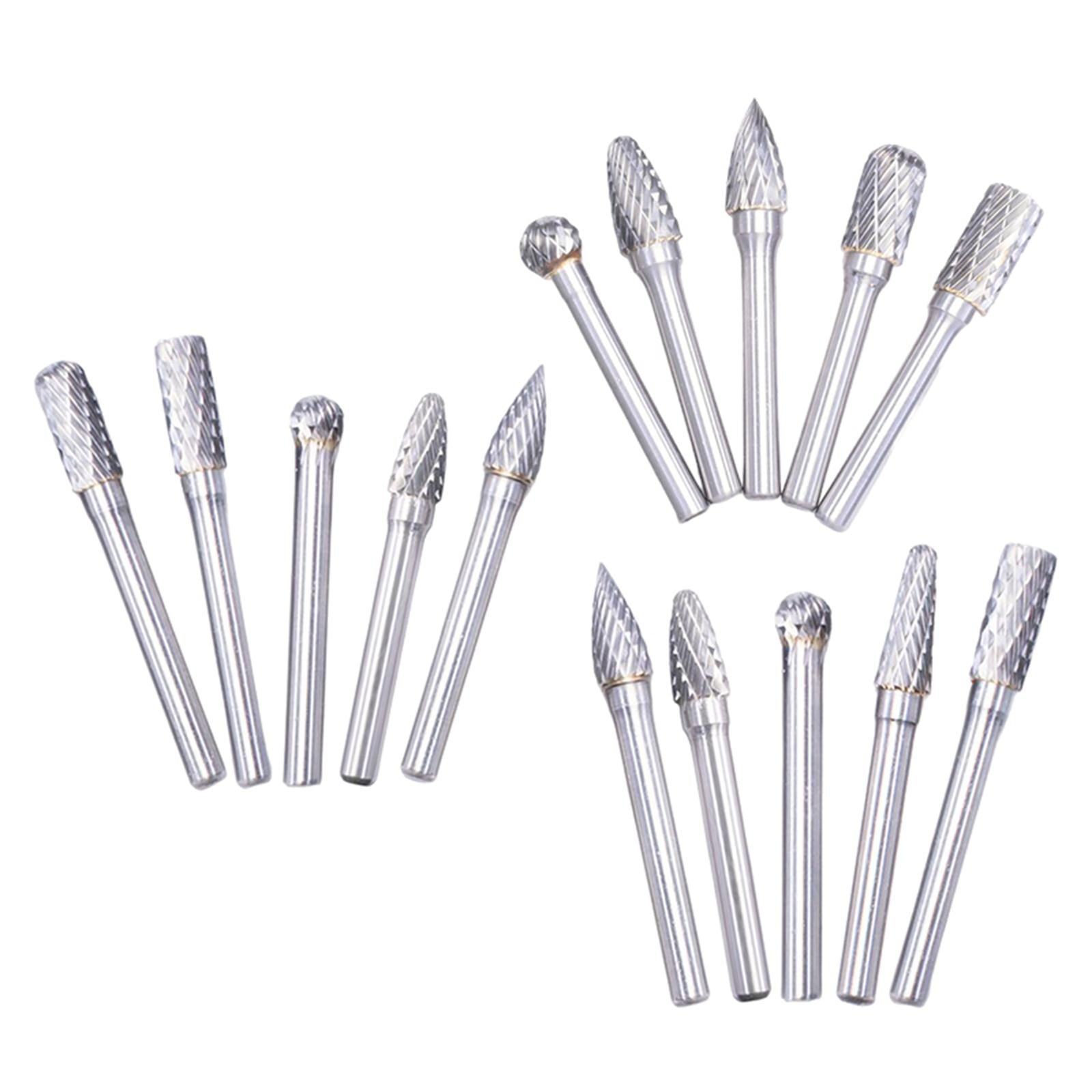 Carving Burr bits Double Cut for Grinding Carving Engraving A