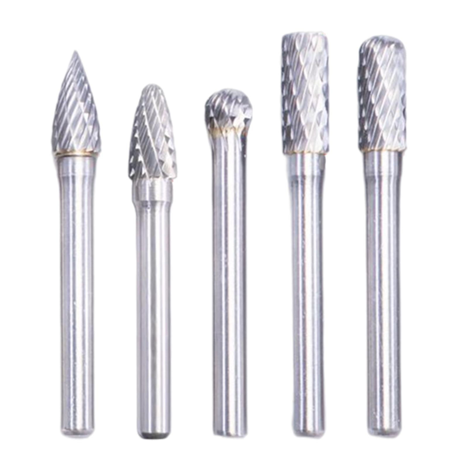 Carving Burr bits Double Cut for Grinding Carving Engraving B