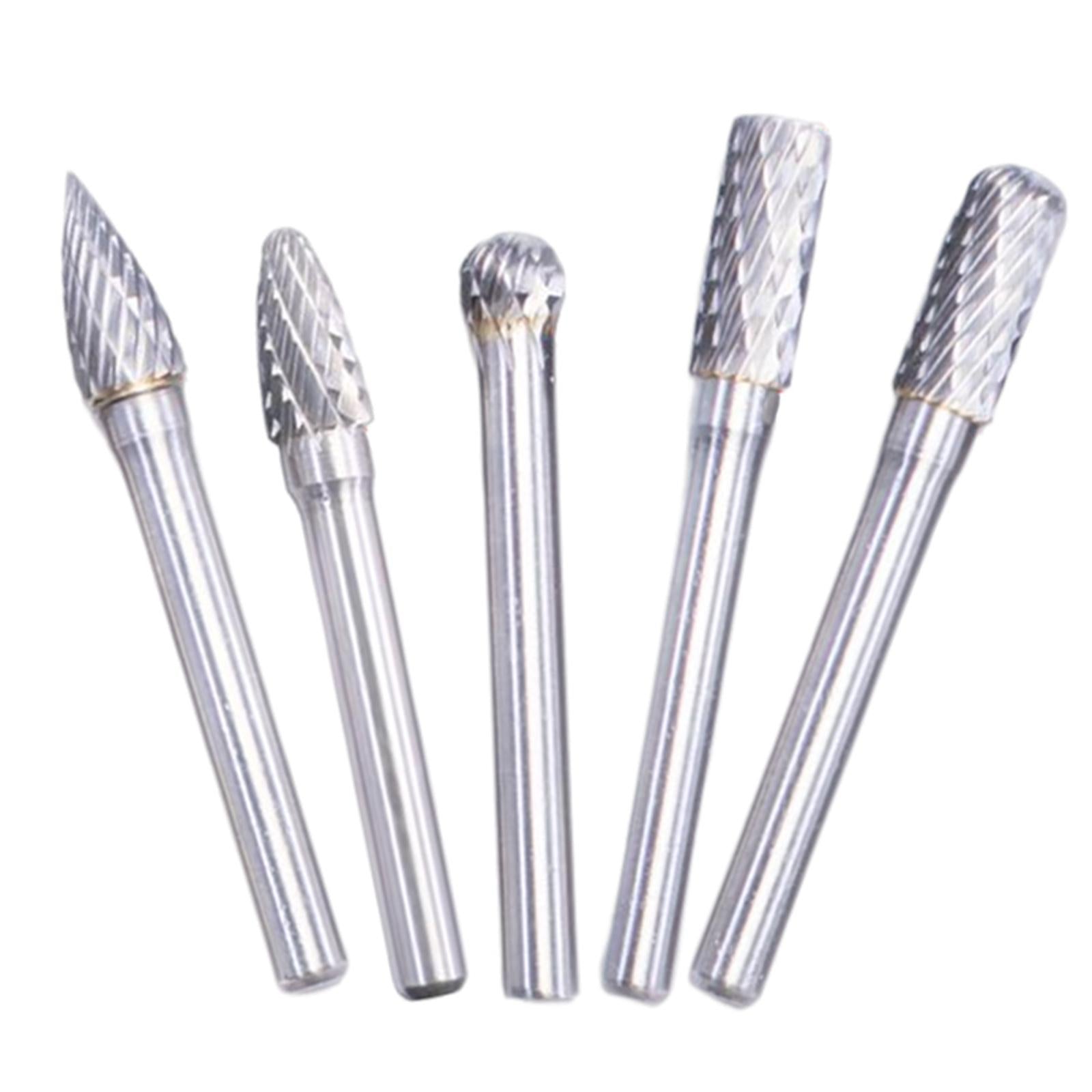 Carving Burr bits Double Cut for Grinding Carving Engraving B