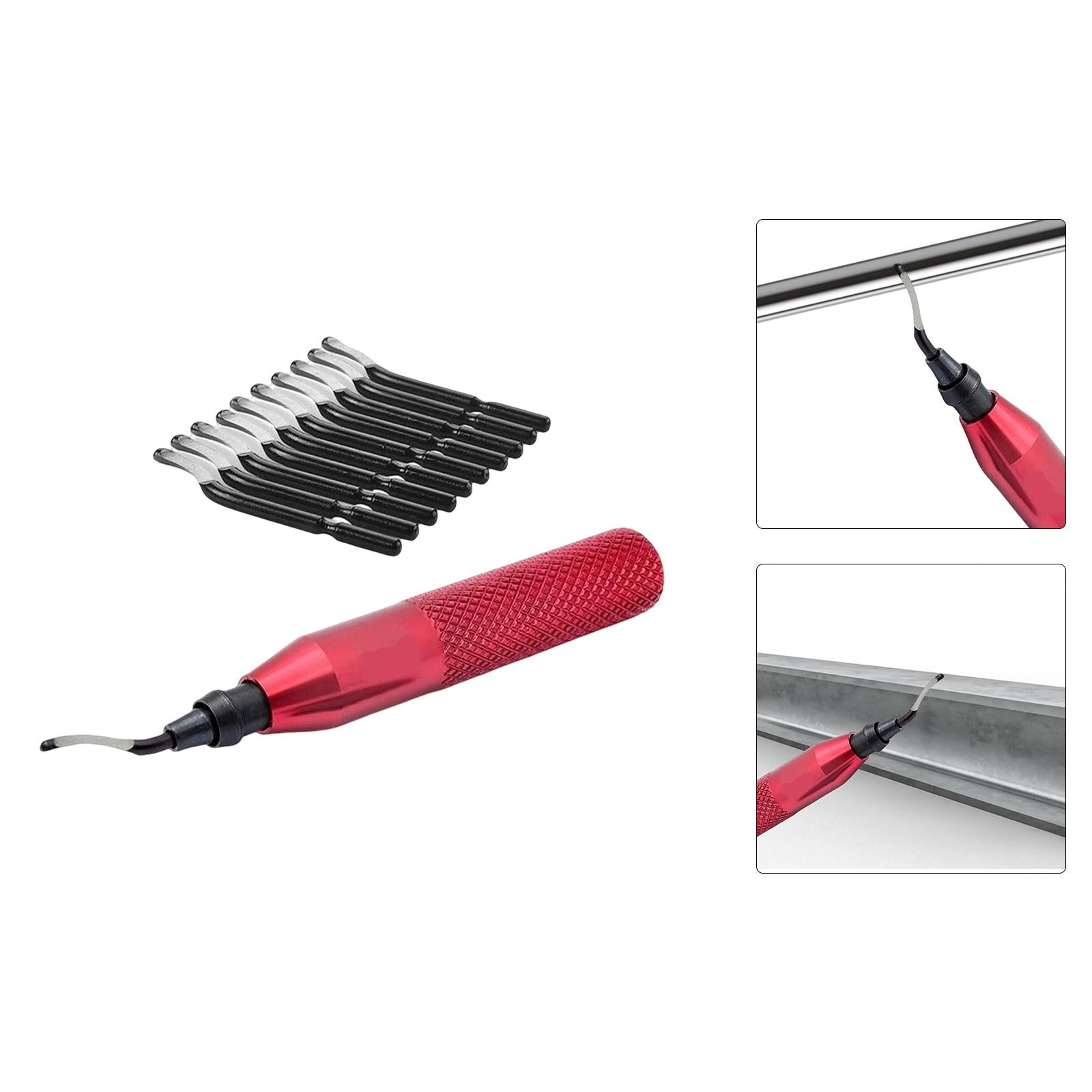 Deburring Tool Kit with BS1010 Deburring Blade 3D Printing Red