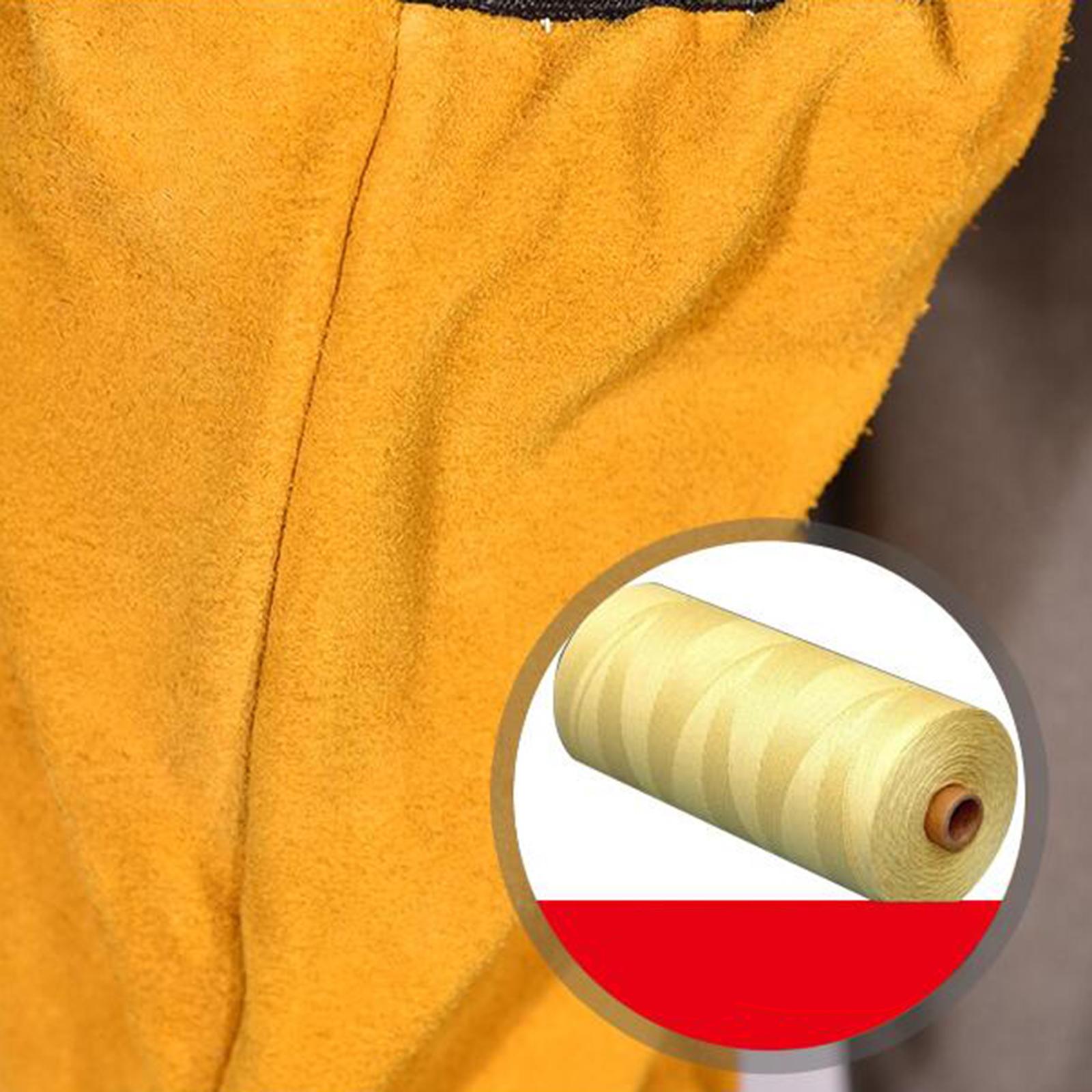 Electric Welding Sleeves Heat Resistant W/ Elastic Cuff Protective Sleeves yellow