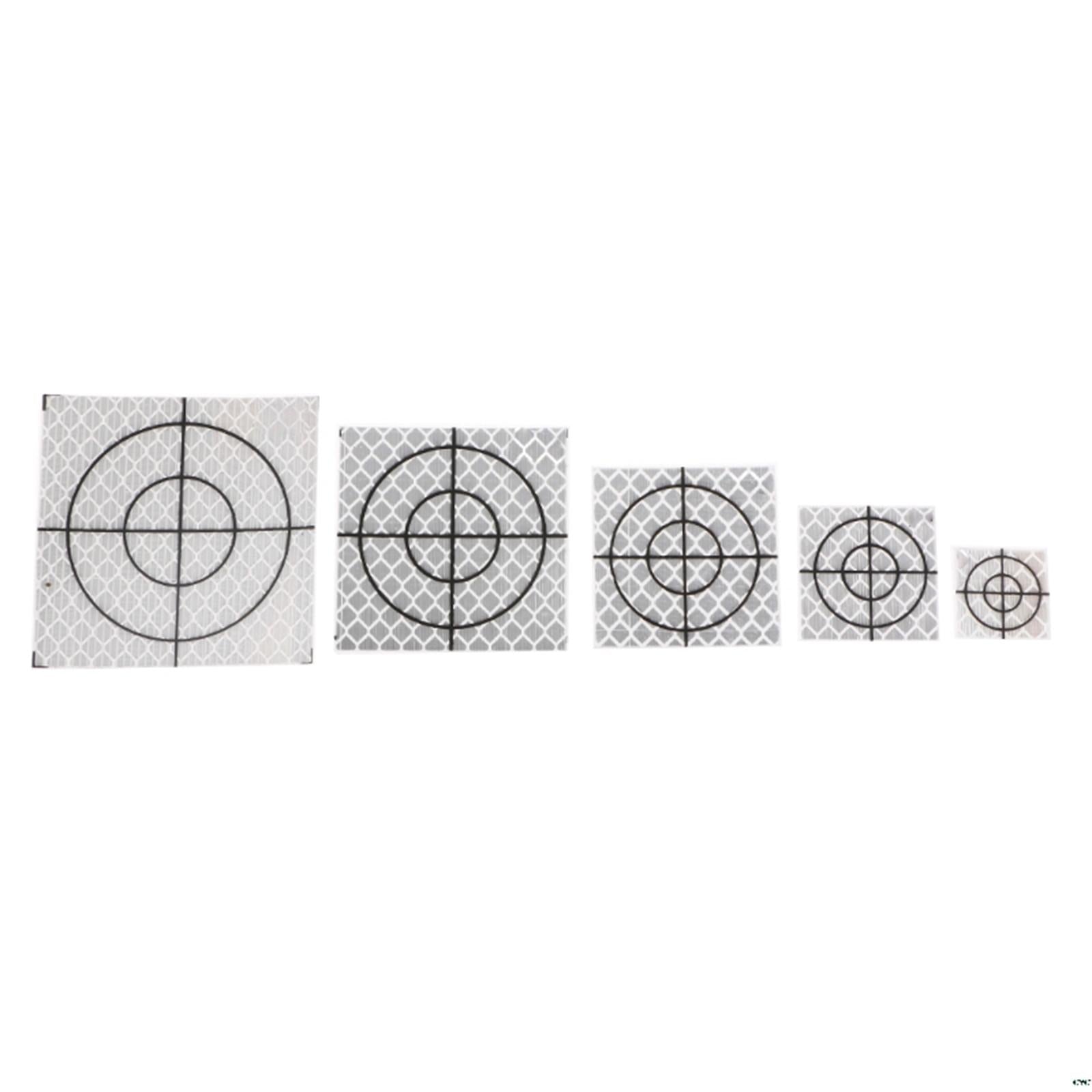 100 Pieces Reflective Tape Target for Tunnel Engineering, Slope Monitoring 4cmx4cm