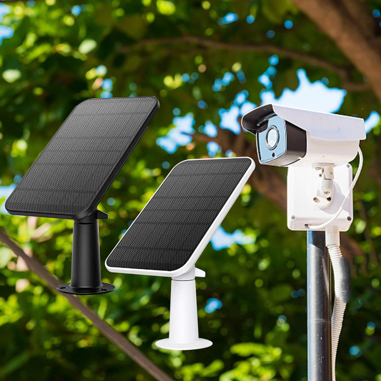 Waterproof Camera Solar Panel Black