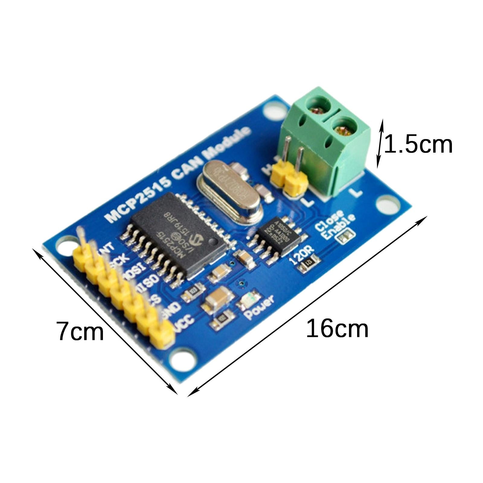 MCP2515 Module TJA1050 Receiver 120 Ohm Termination Resistors 5V DC