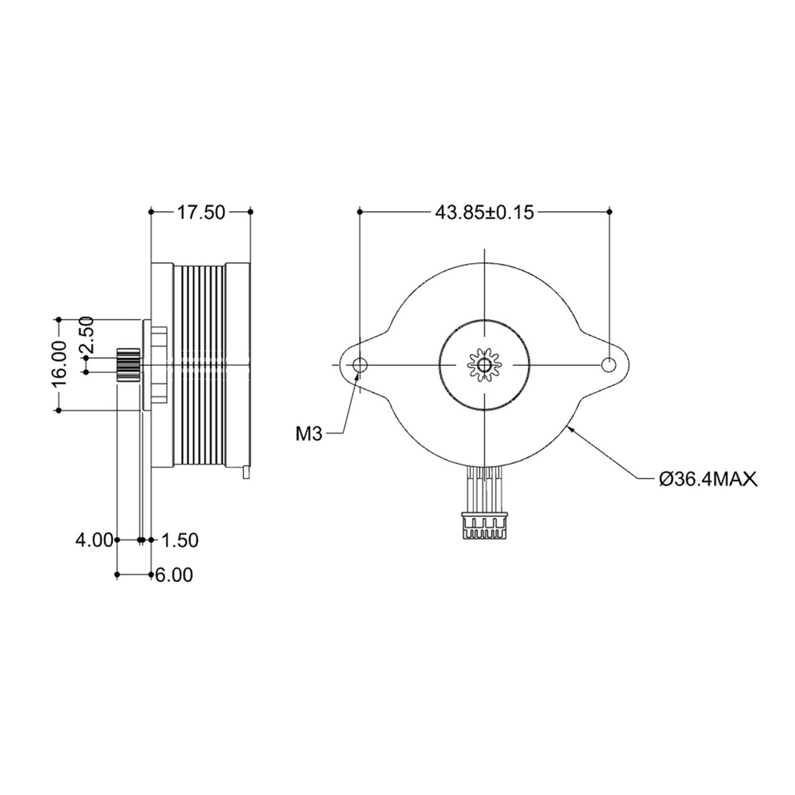 Premium NEMA14 Stepper Motor Extruder Nozzle Durable Gear Ratio