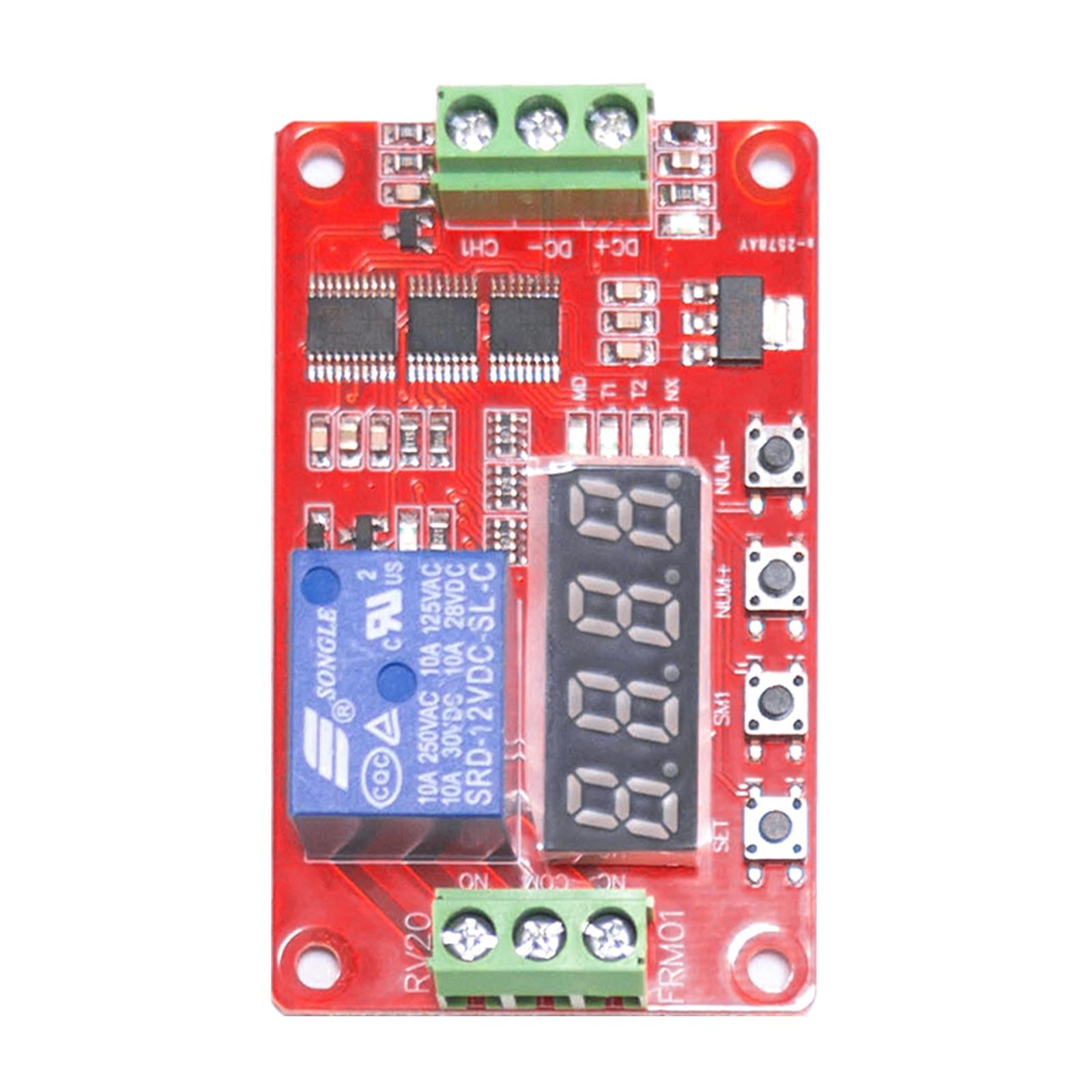 DC 12V Relay Module Automation Delay Timing Delay Cycle with Indicator Light