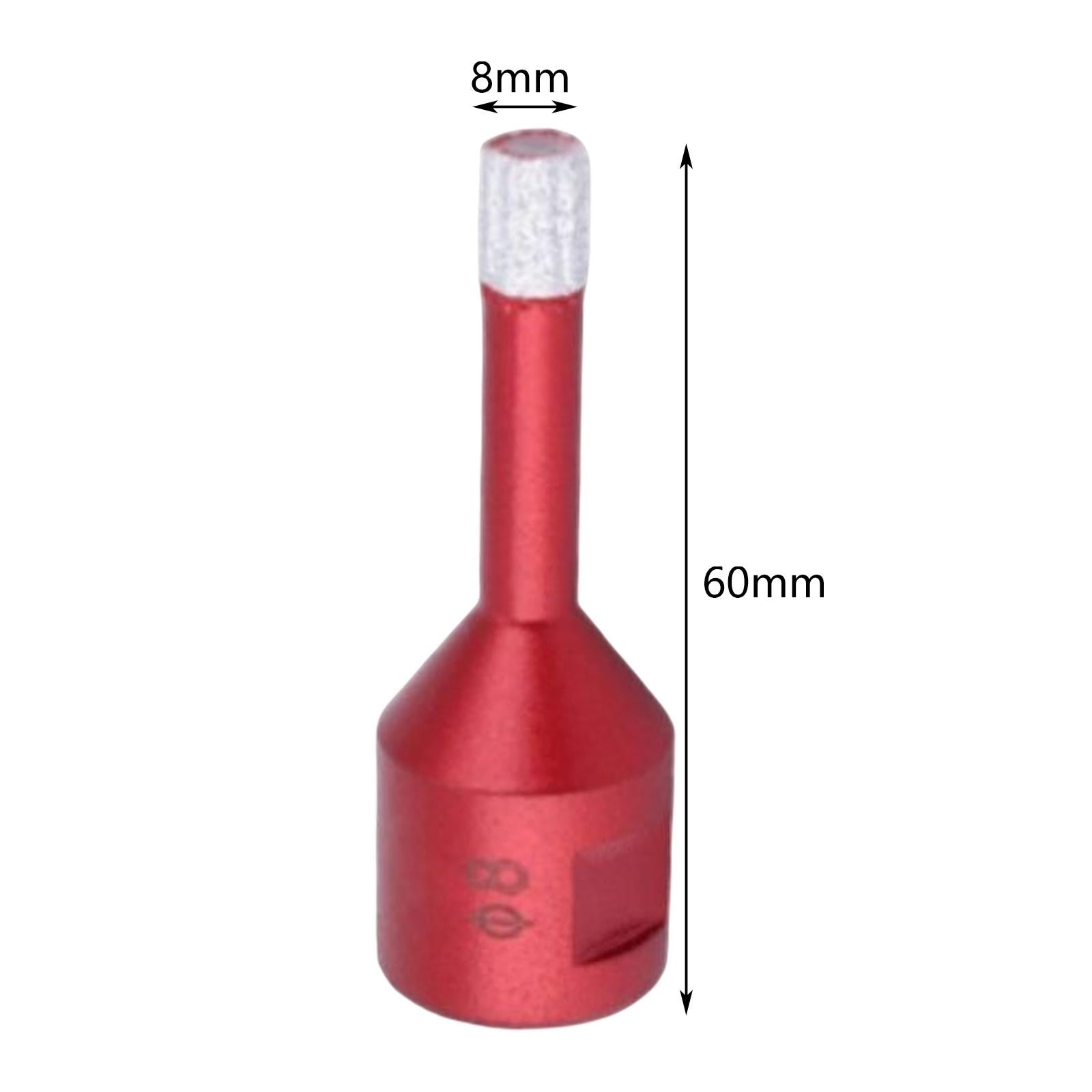 Brazing Diamond Drill Bit Accessory Reaming Drill for Bottles Tile Ceramics 8mm