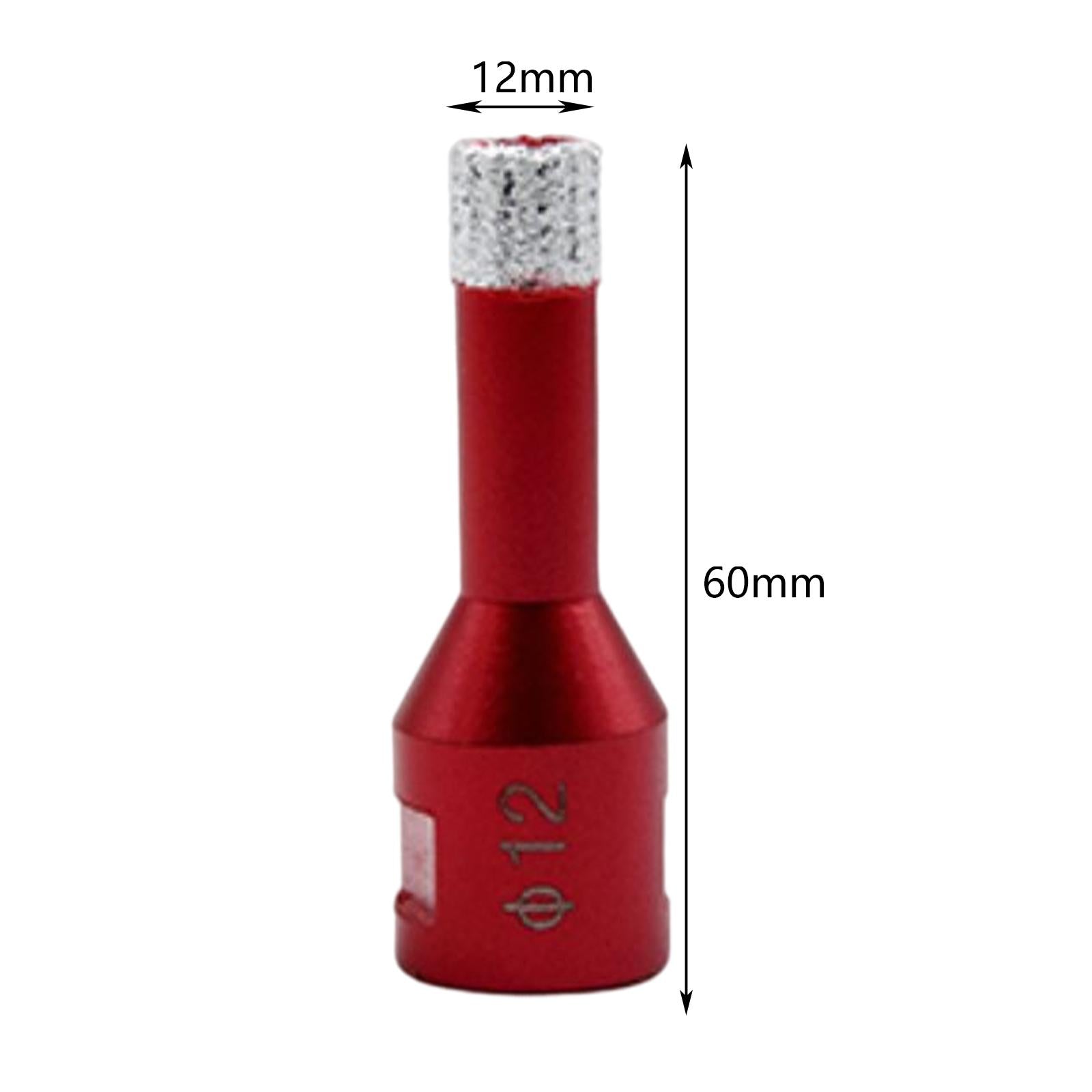 Brazing Diamond Drill Bit Accessory Reaming Drill for Bottles Tile Ceramics 12mm