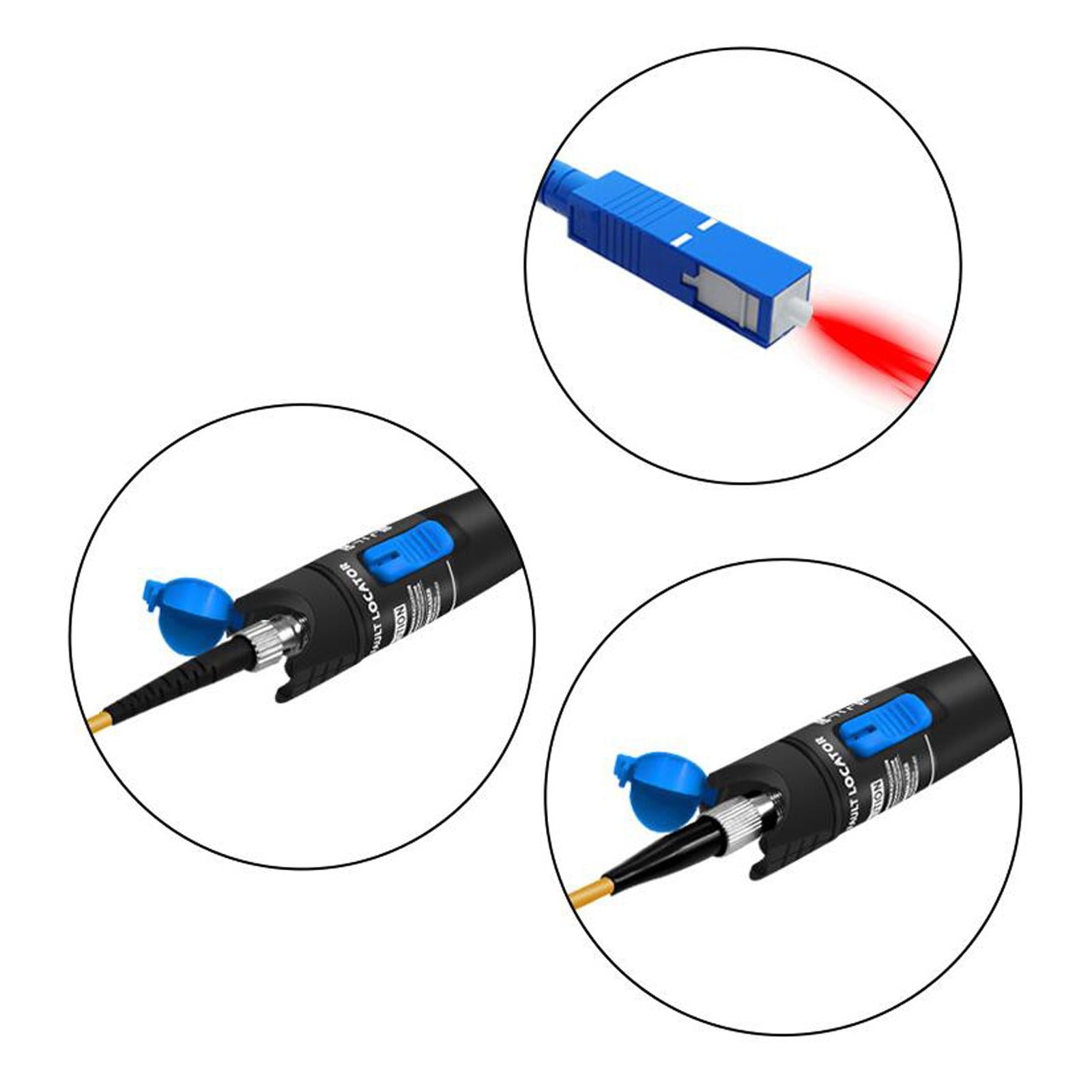Fiber Optic Source Tester Detector Meter Network Cable Test for FC,SC,ST,LC 30KM