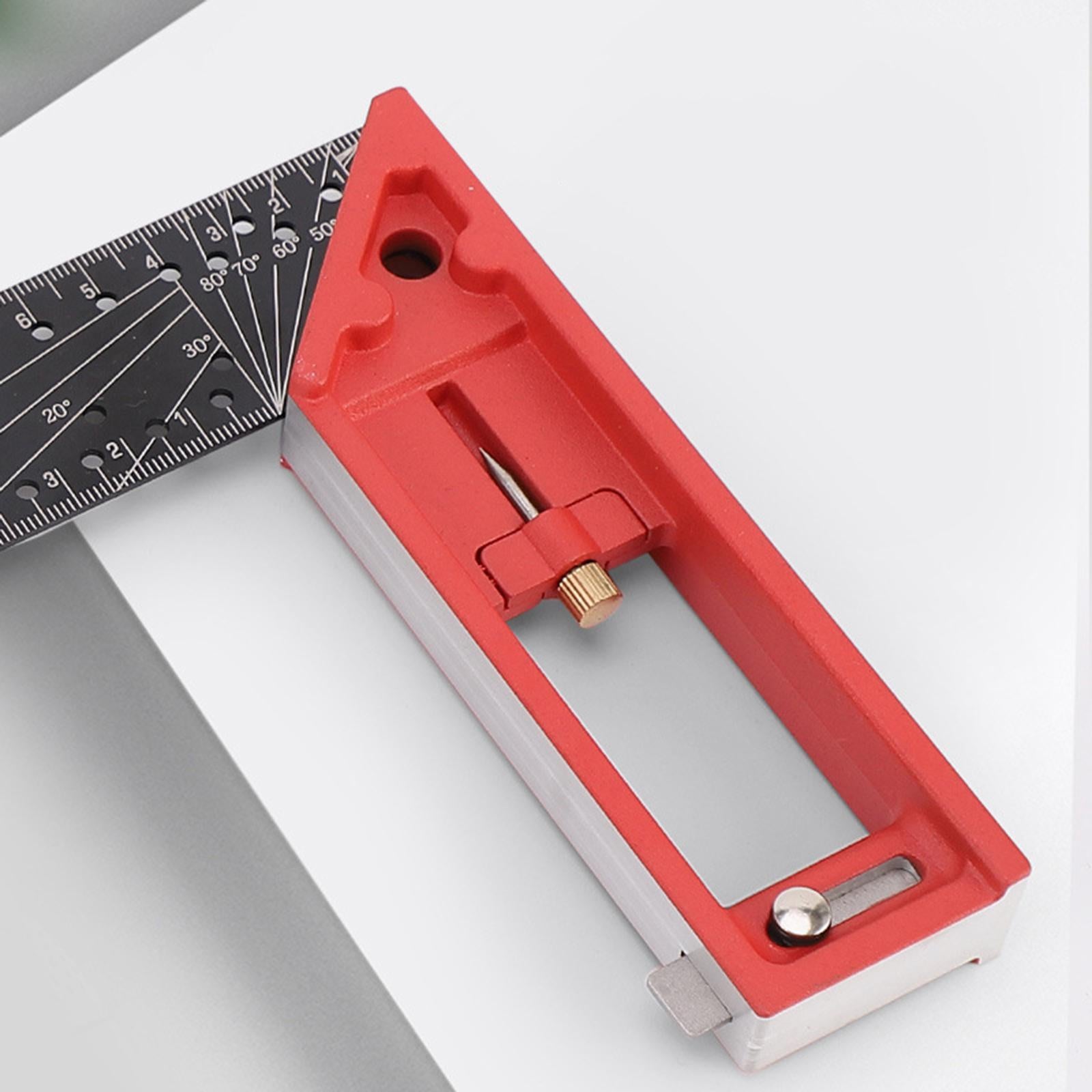 Combination Square Rulers Stainless Steel 90 Degree Portable for Woodworking
