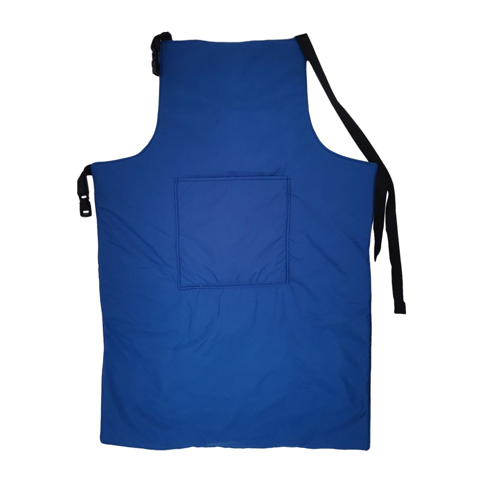 Cryogenic Apron for Liquid Nitrogen Lab, Safety Apparel Waterproof Blue 120cm