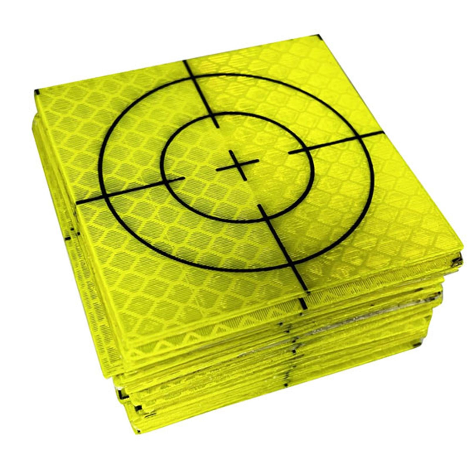 100Pcs Reflective Tape Target Reflector Target Sheets for Tunnel Engineering 4cmx4cm