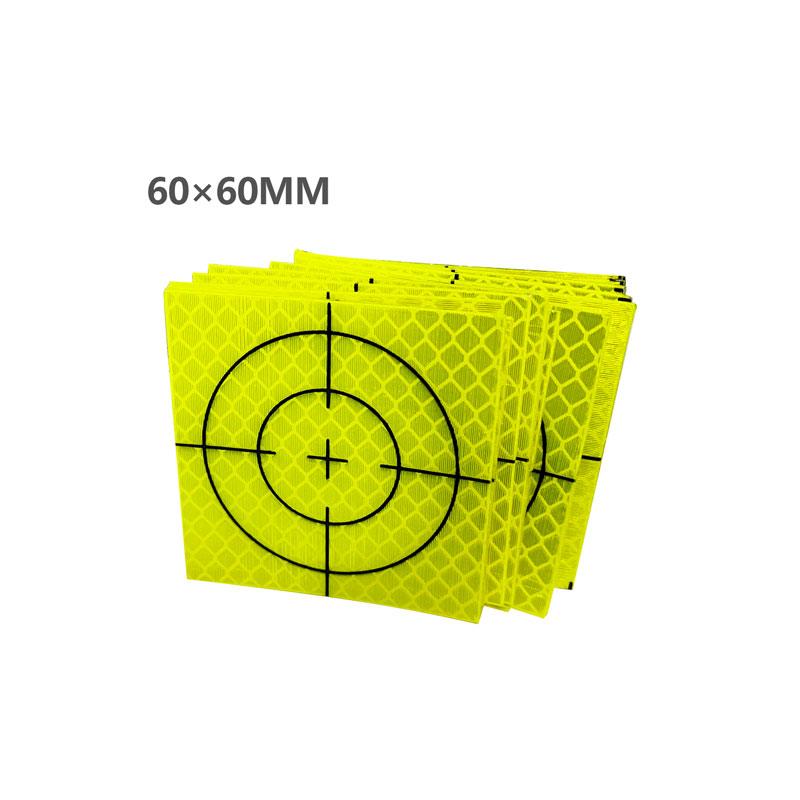 100Pcs Reflective Tape Target Reflector Target Sheets for Tunnel Engineering 6cmx6cm