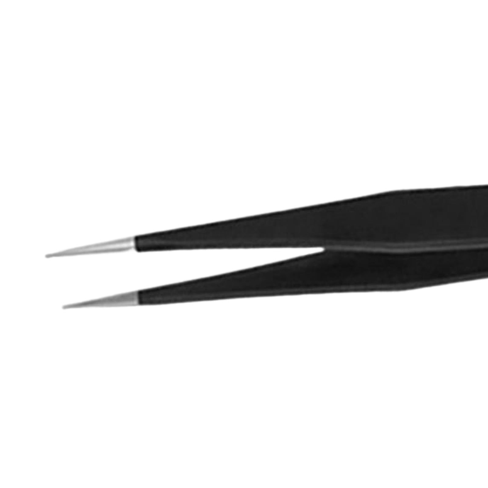 2 Pieces Eyelash Tweezers Nail Enhancement Eyelash Clip Precision for Salon Style A